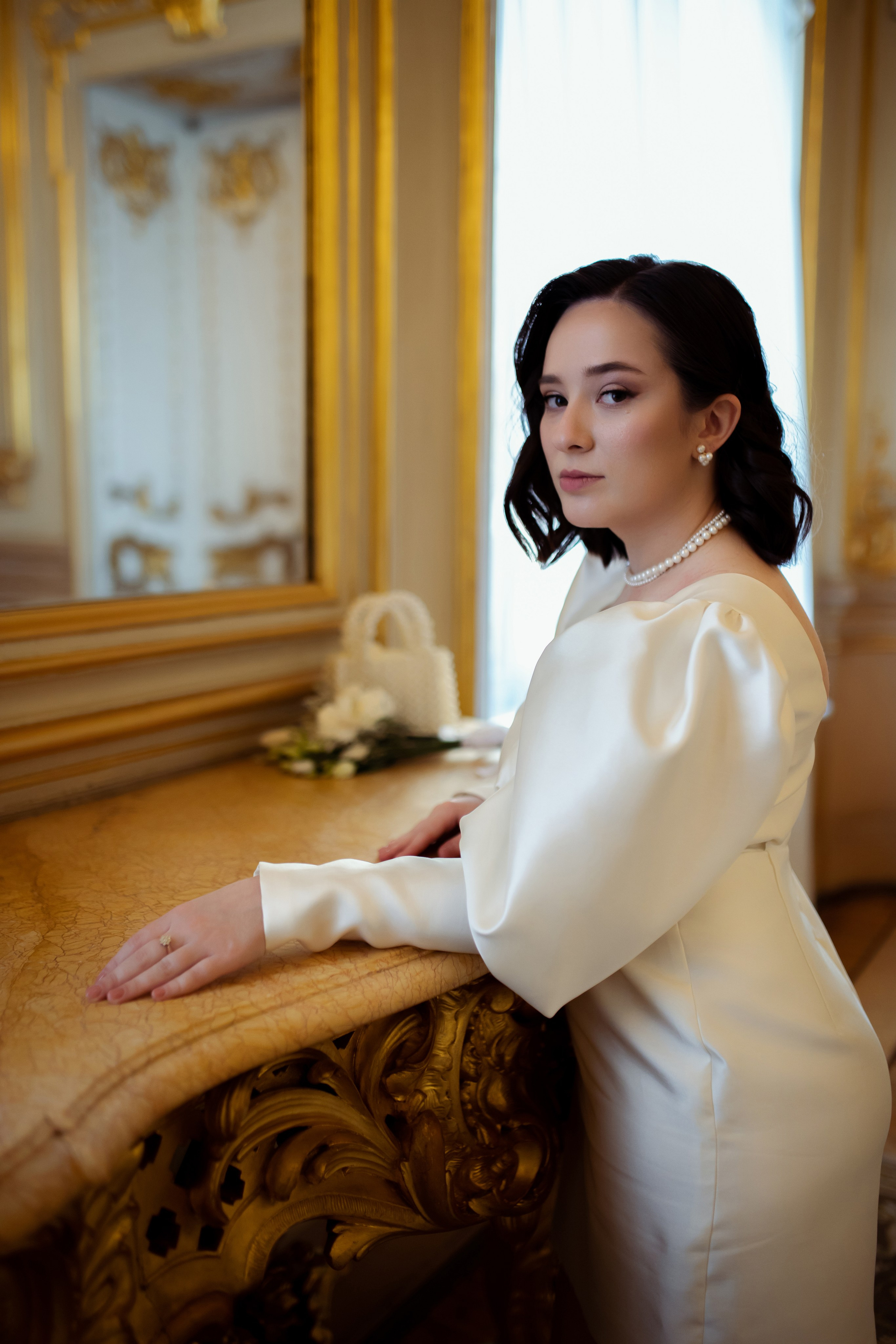 Свадебная фотосессия в первом дворце бракосочетания. Свадебный фотограф в Санкт-Петербурге Анна Суровцева