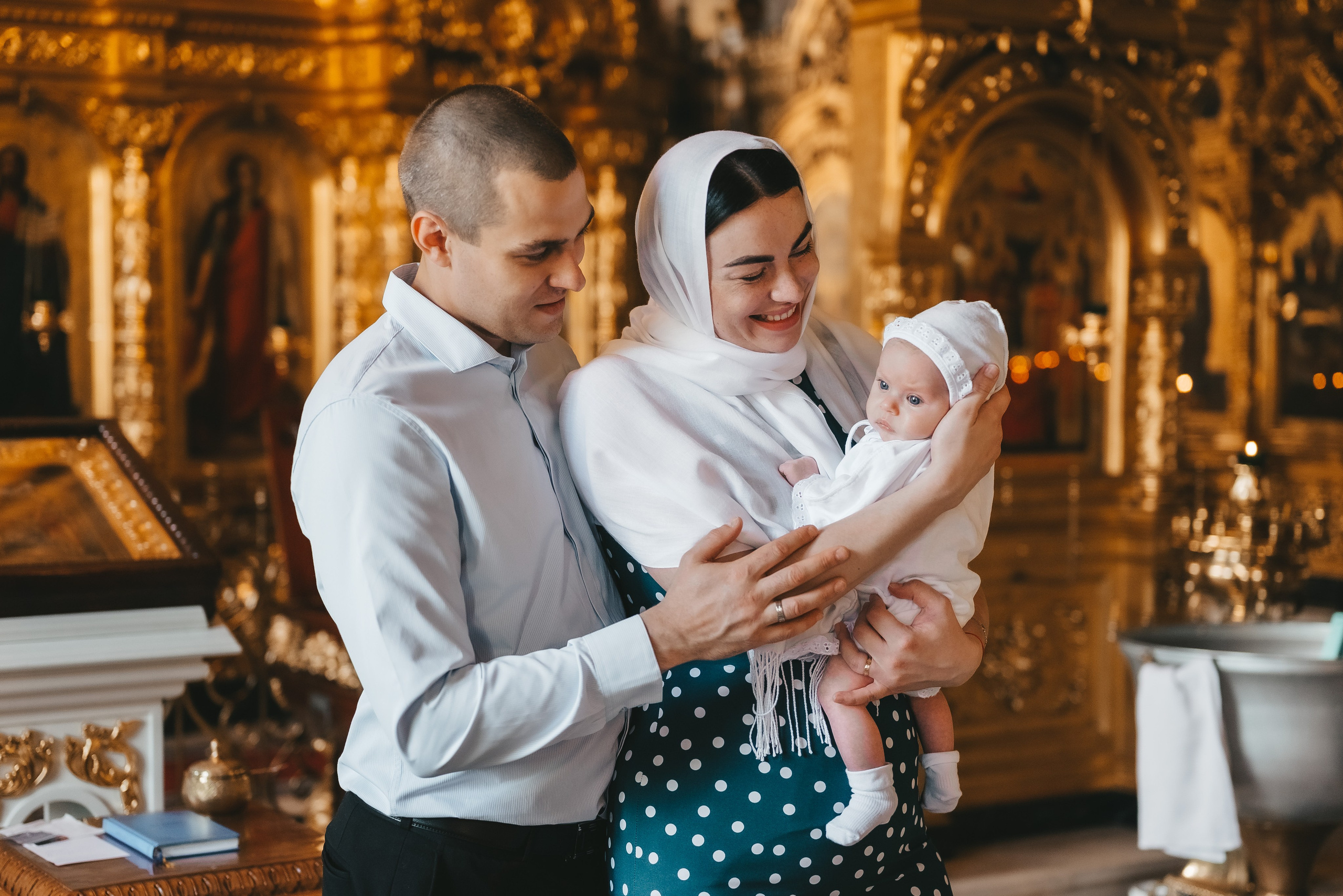 Таинство крещения Арины. Свадебный и семейный фотограф Юлия Чернобай | Подольск, Москва, Московская область