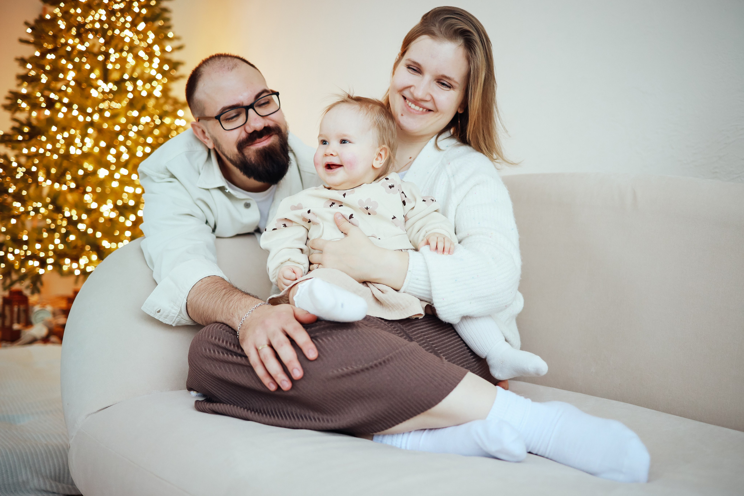 Первый Новый год. Семейный фотограф в Москве Ольга Комарова