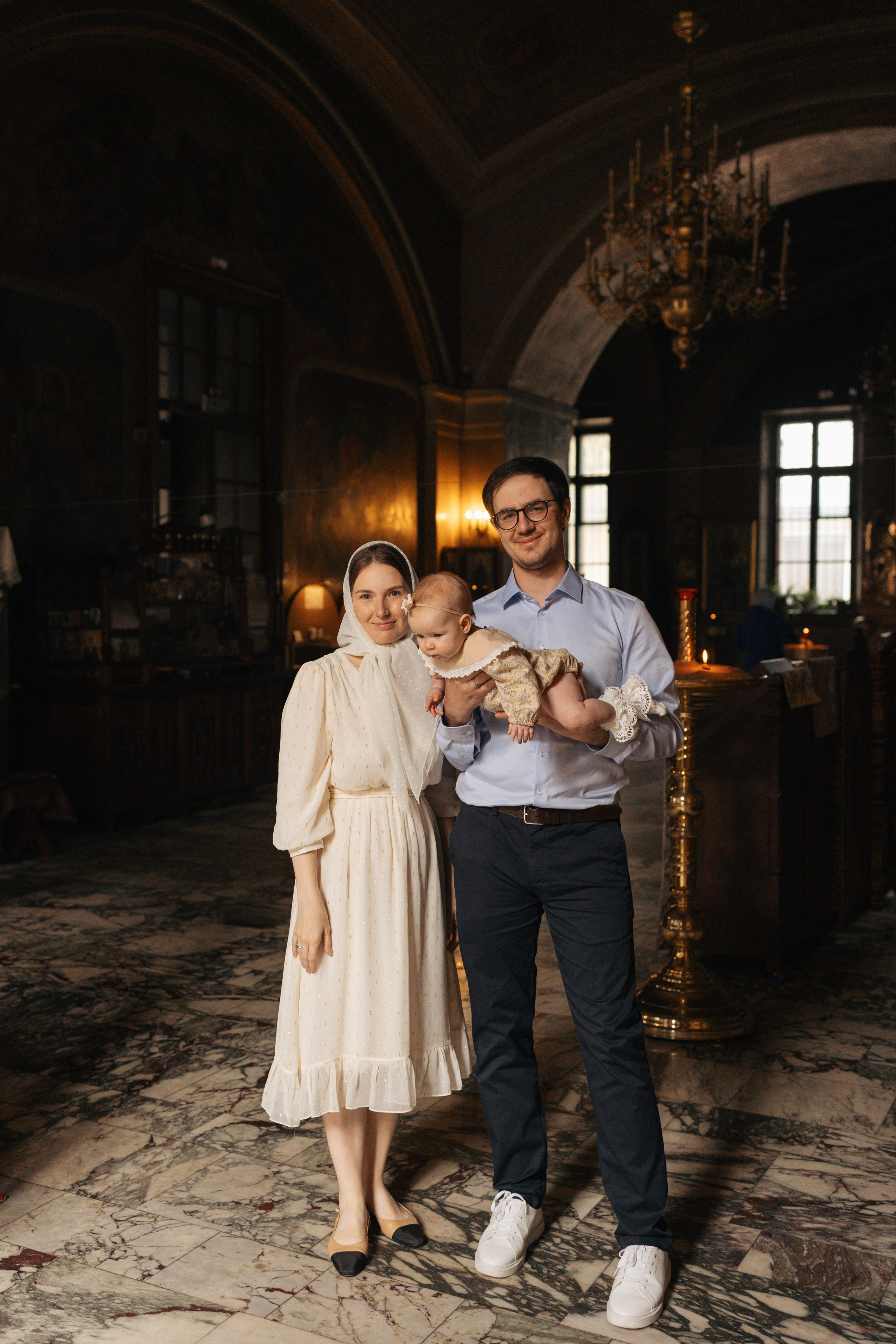 Фотосъёмка крещения в храме Воскресения Словущего