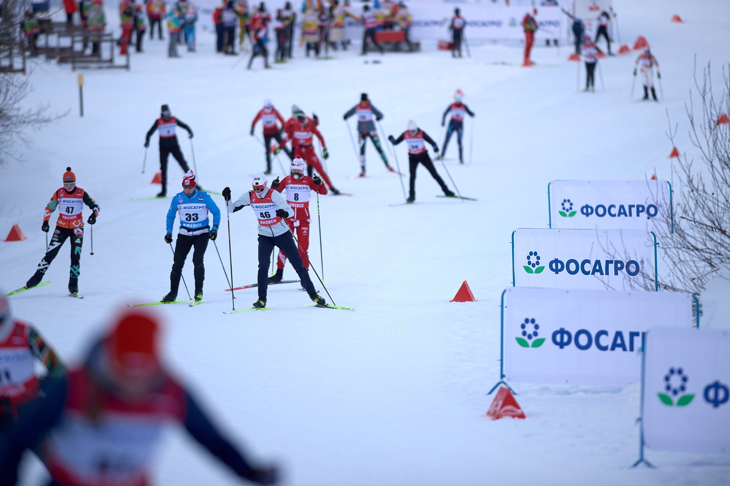 VI этап ФосАгро Кубка России по лыжным гонкам. Спринт. Ижевск 25.01.2025. Спортивный репортажный фотограф в Ижевске Сергей Мерзляков