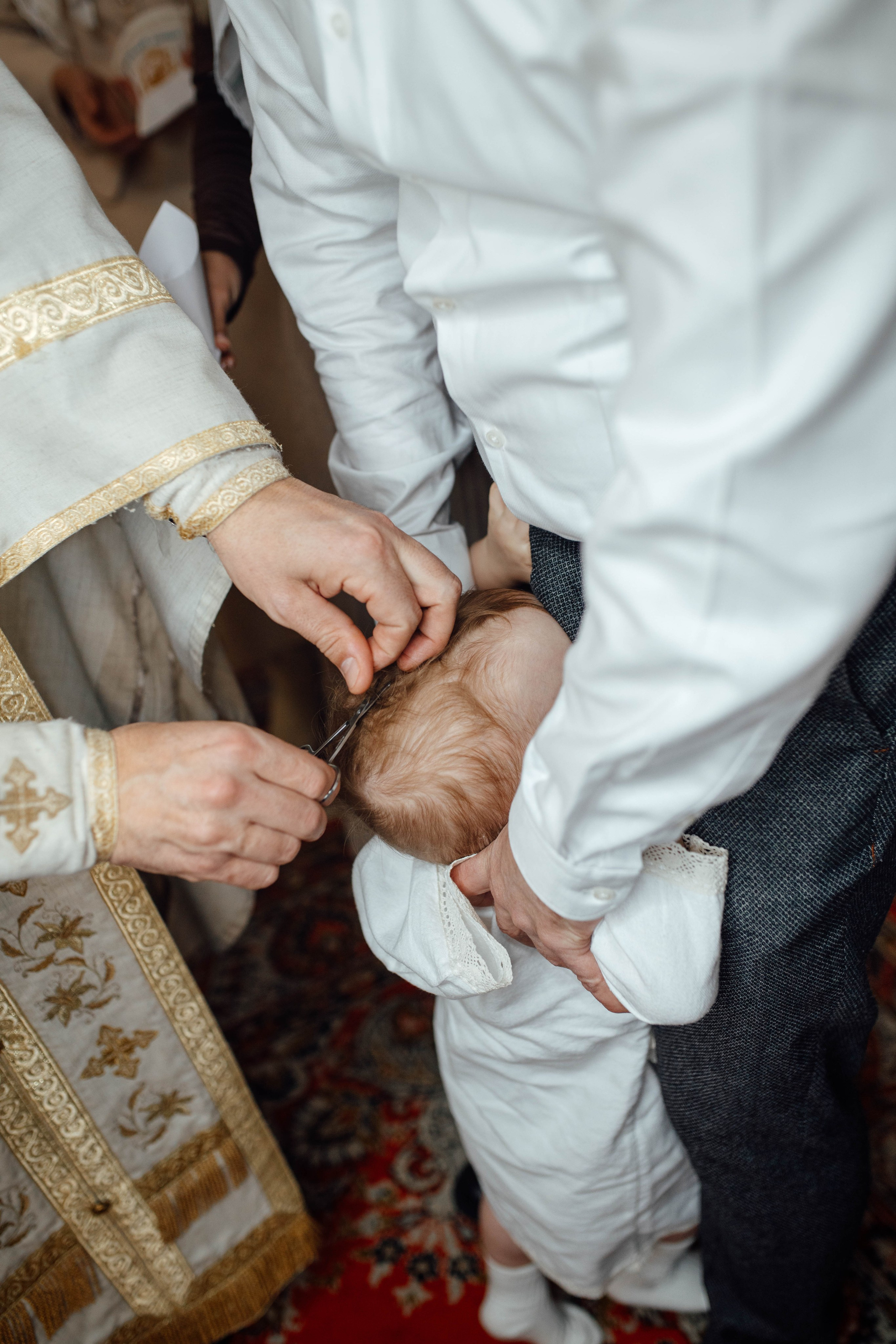 Таинство крещения Льва, храм Вознесения Господня, Ждановичи, февраль 2025