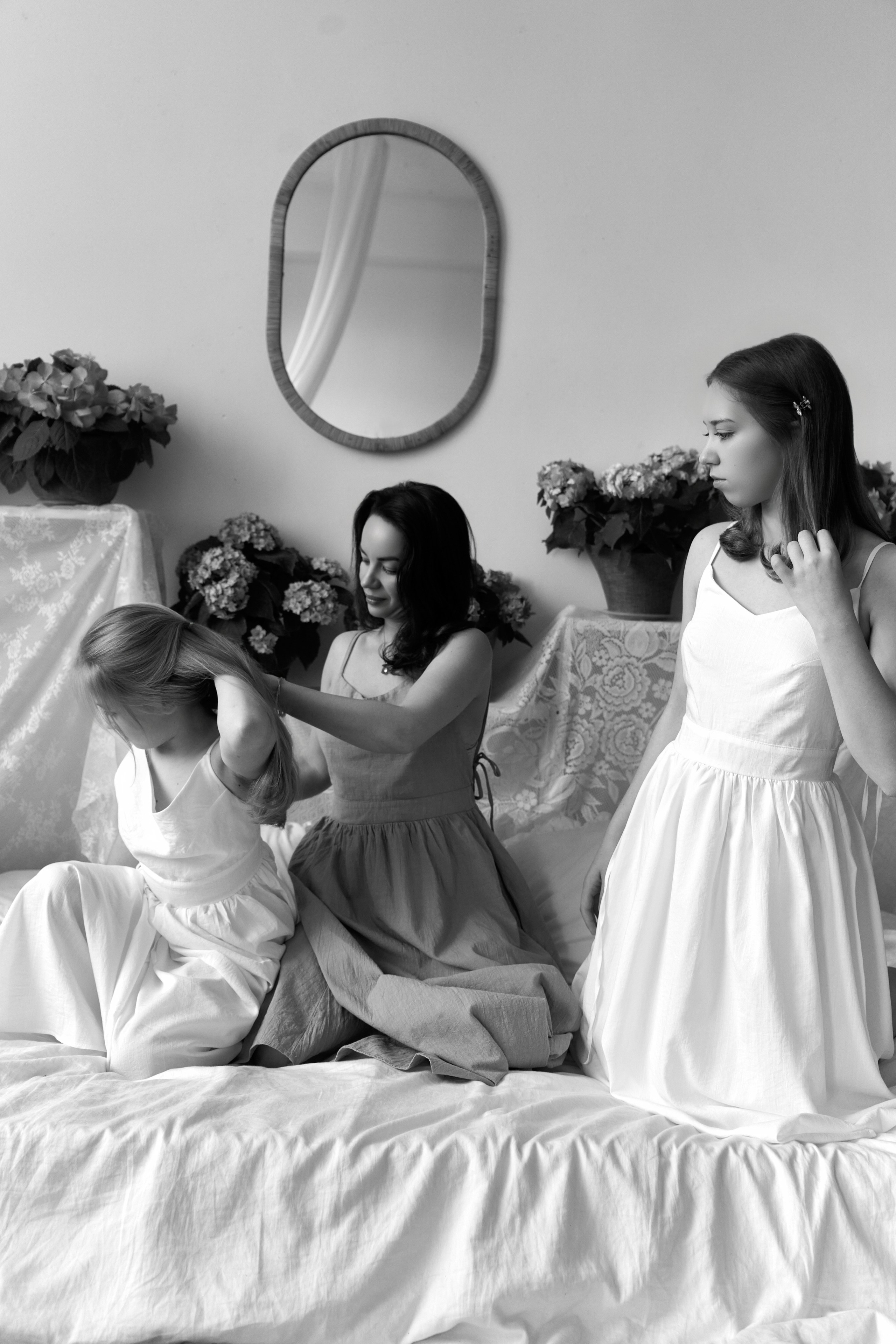 Семейная съемка в гортензиях. Фотограф в Краснодаре Татьяна Вижевитова