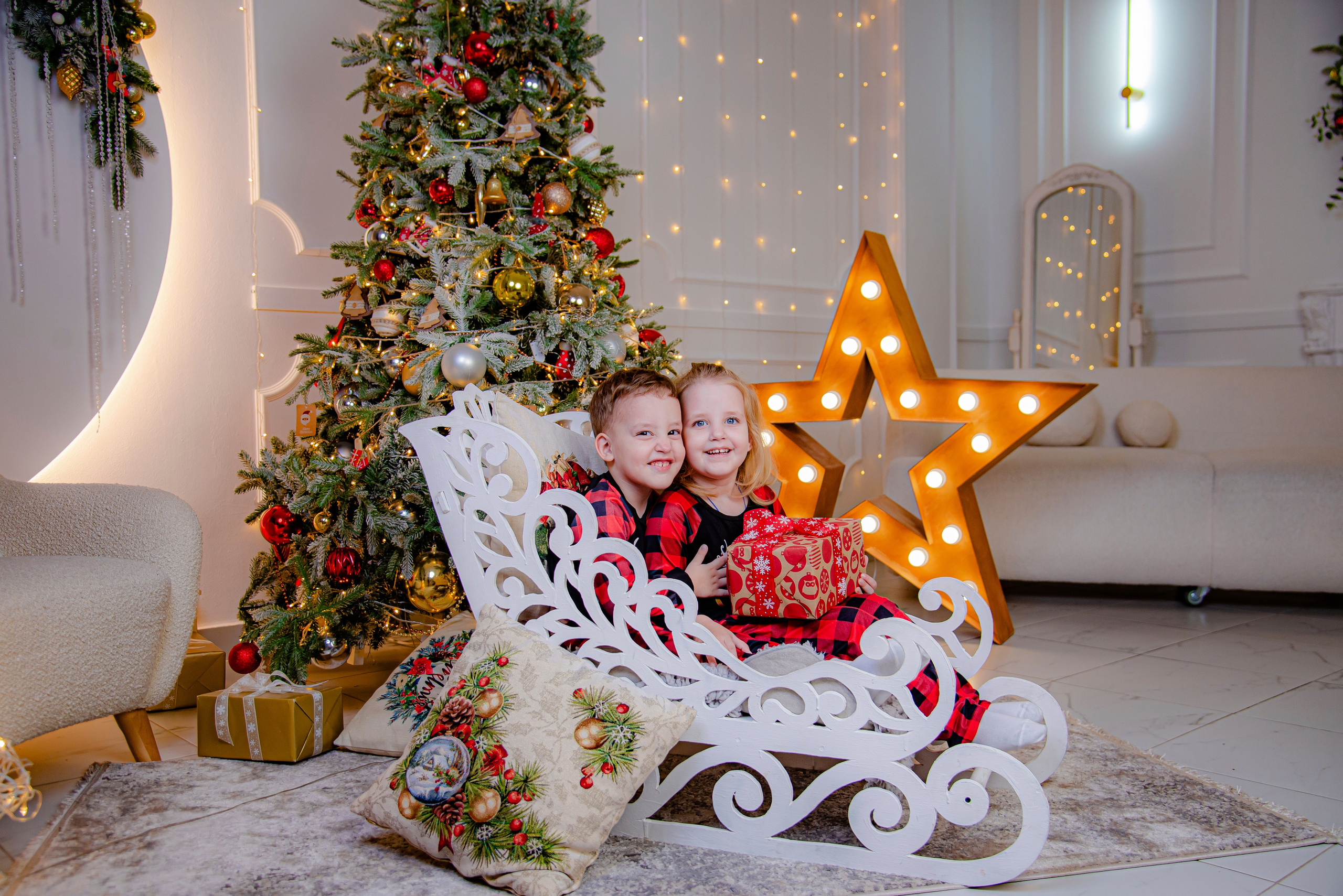  Новогодняя фотосессия в Уфе с прокатом пижам