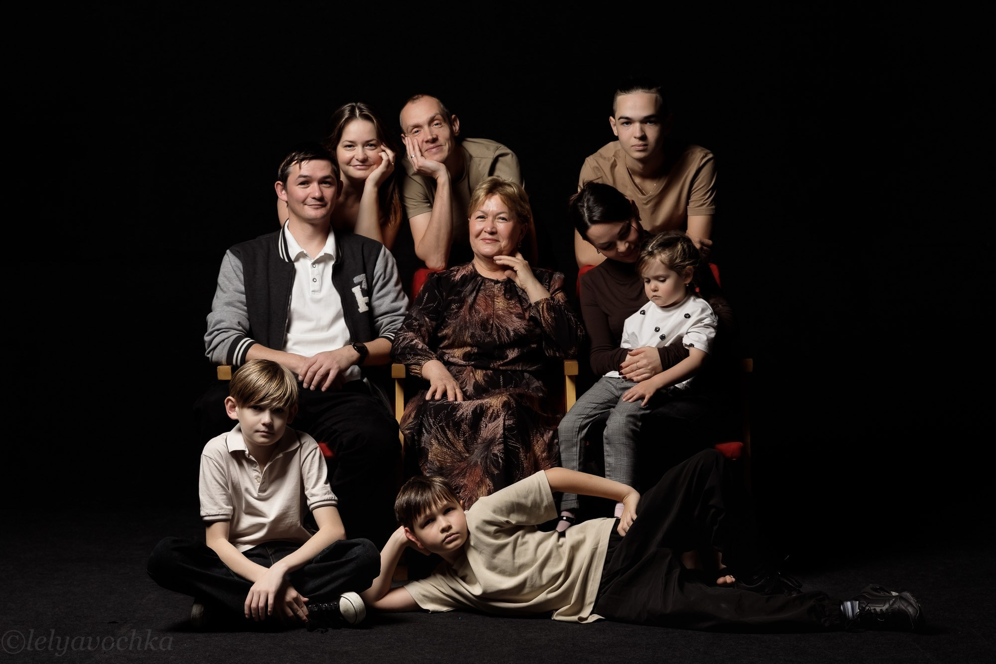 Большая дружная семья. Счастливый фотограф Елена Лелявочка СПб