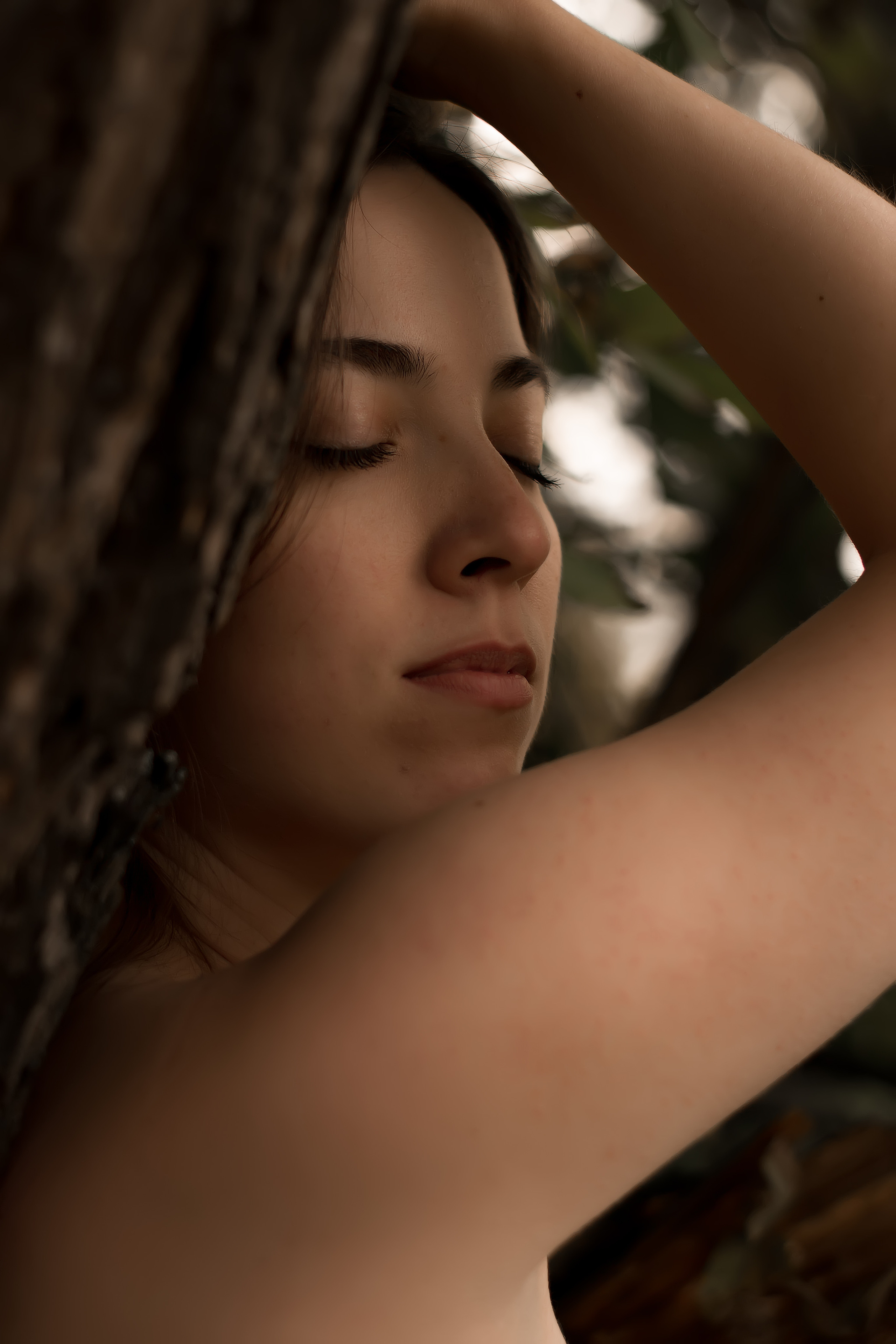 Женская съемка на природе