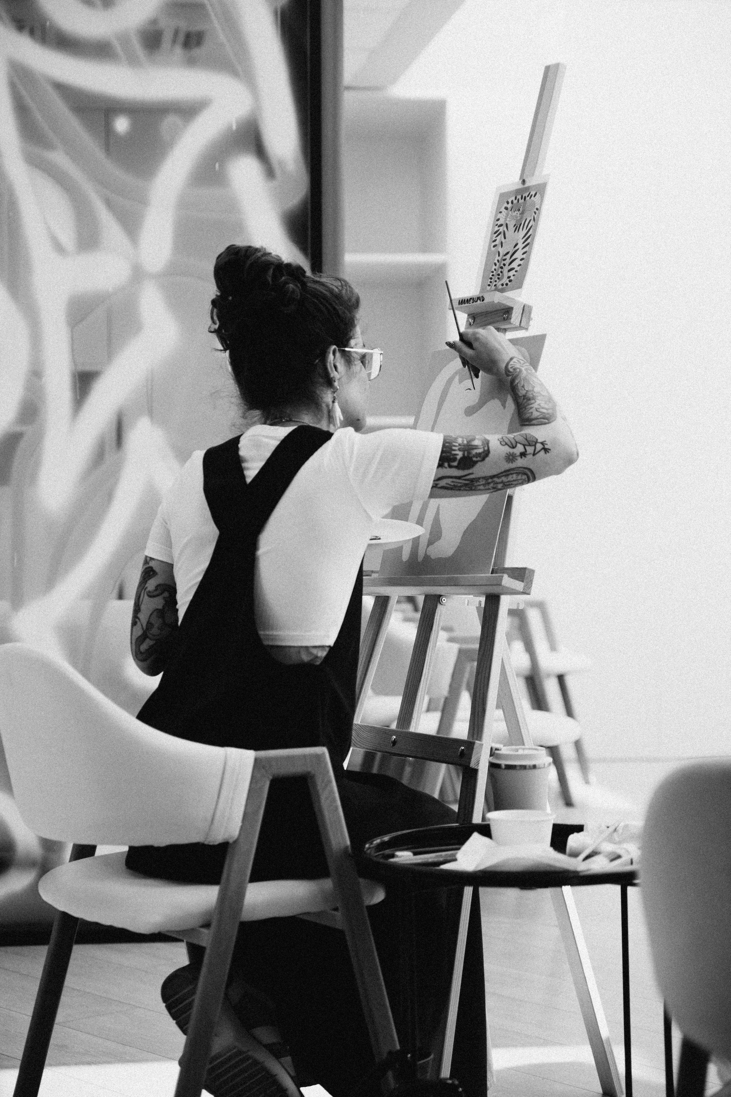 Мастер-класс по живописи. Преподаватель Анна К-К. Репортажный и детский фотограф в Минске