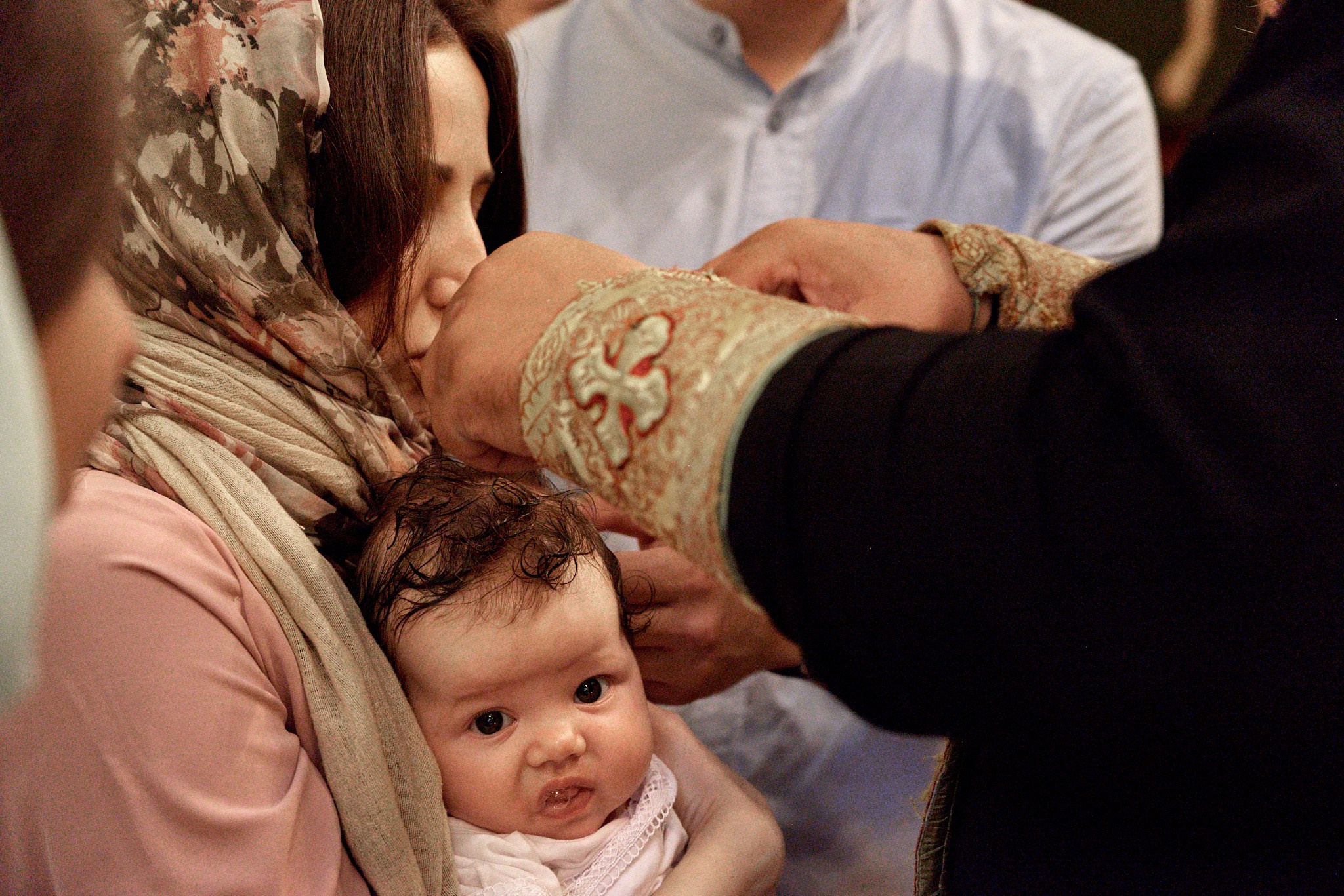 Фотосессия крещение Варвары