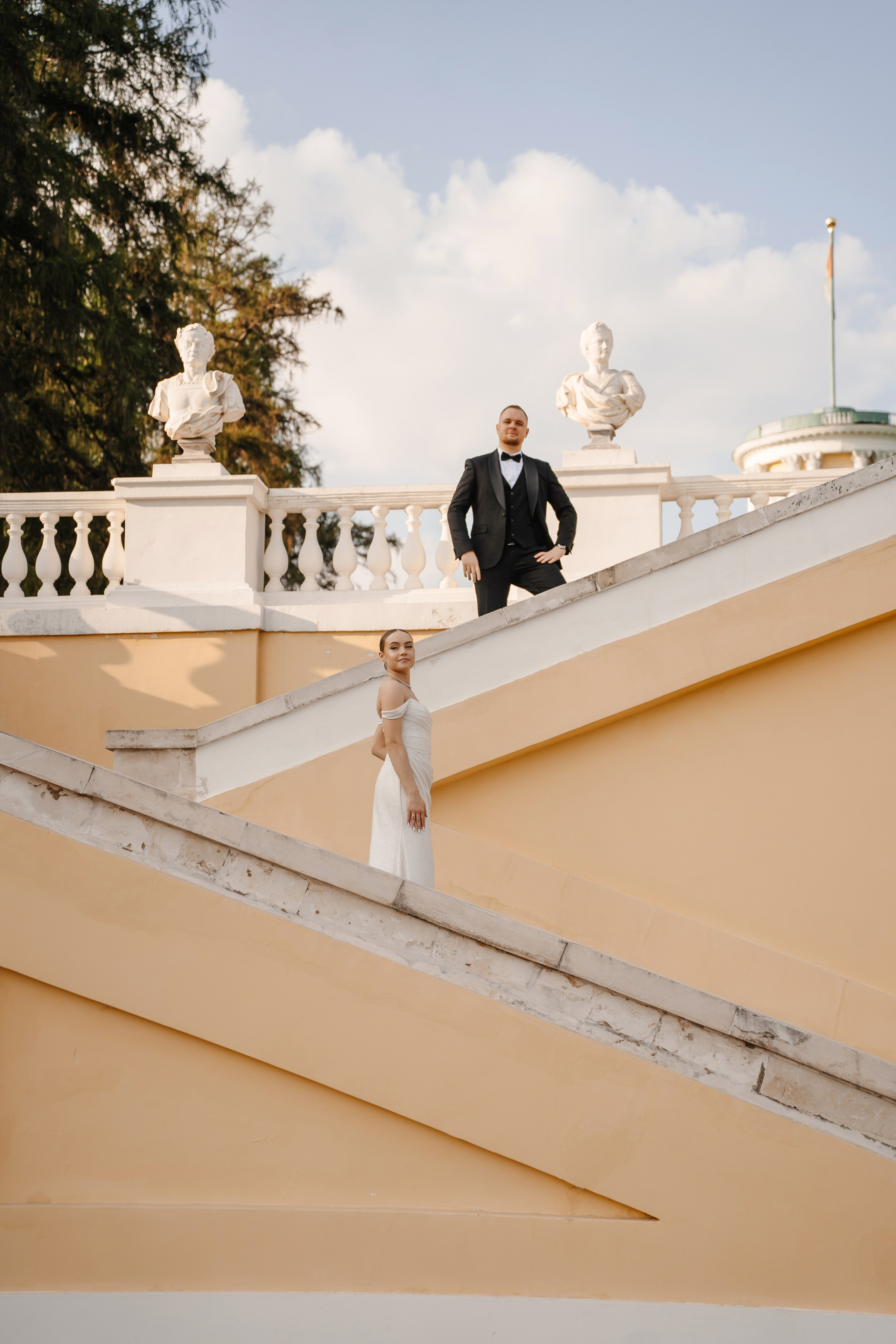 Парке усадьба Архангельское свадьба фото