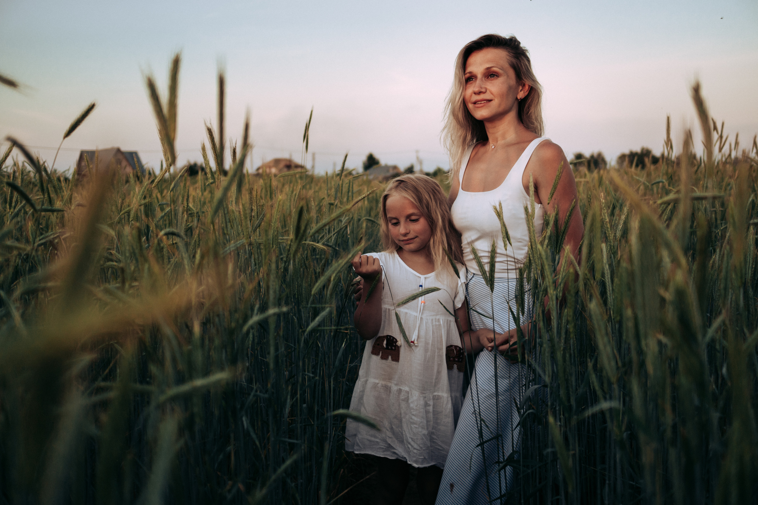 Фотосессия в поле на закате. Семейный и детский фотограф в Санкт-Петербурге Наталья Григорьева
