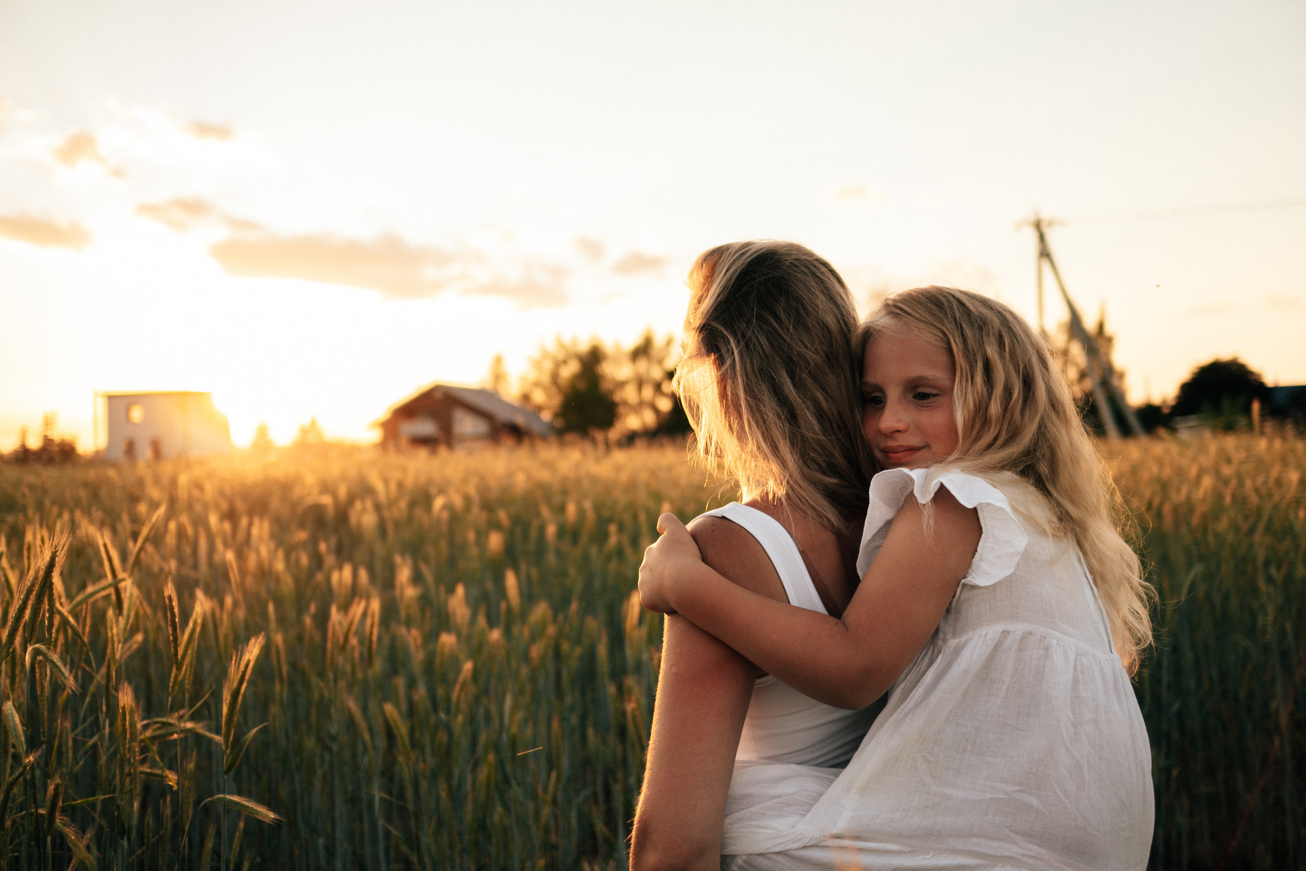 Фотосессия в поле на закате. Семейный и детский фотограф в Санкт-Петербурге Наталья Григорьева