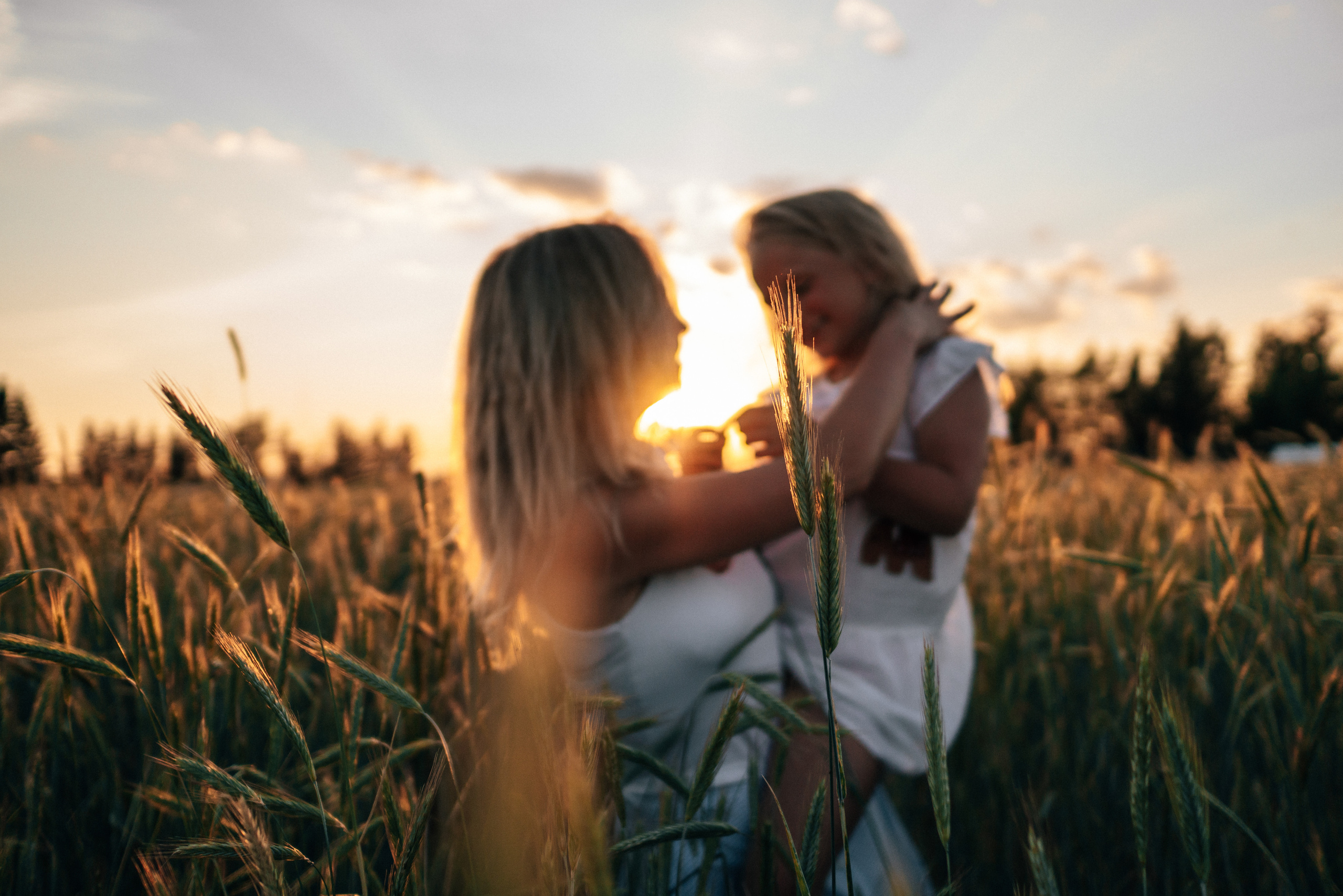 Фотосессия в поле на закате. Семейный и детский фотограф в Санкт-Петербурге Наталья Григорьева