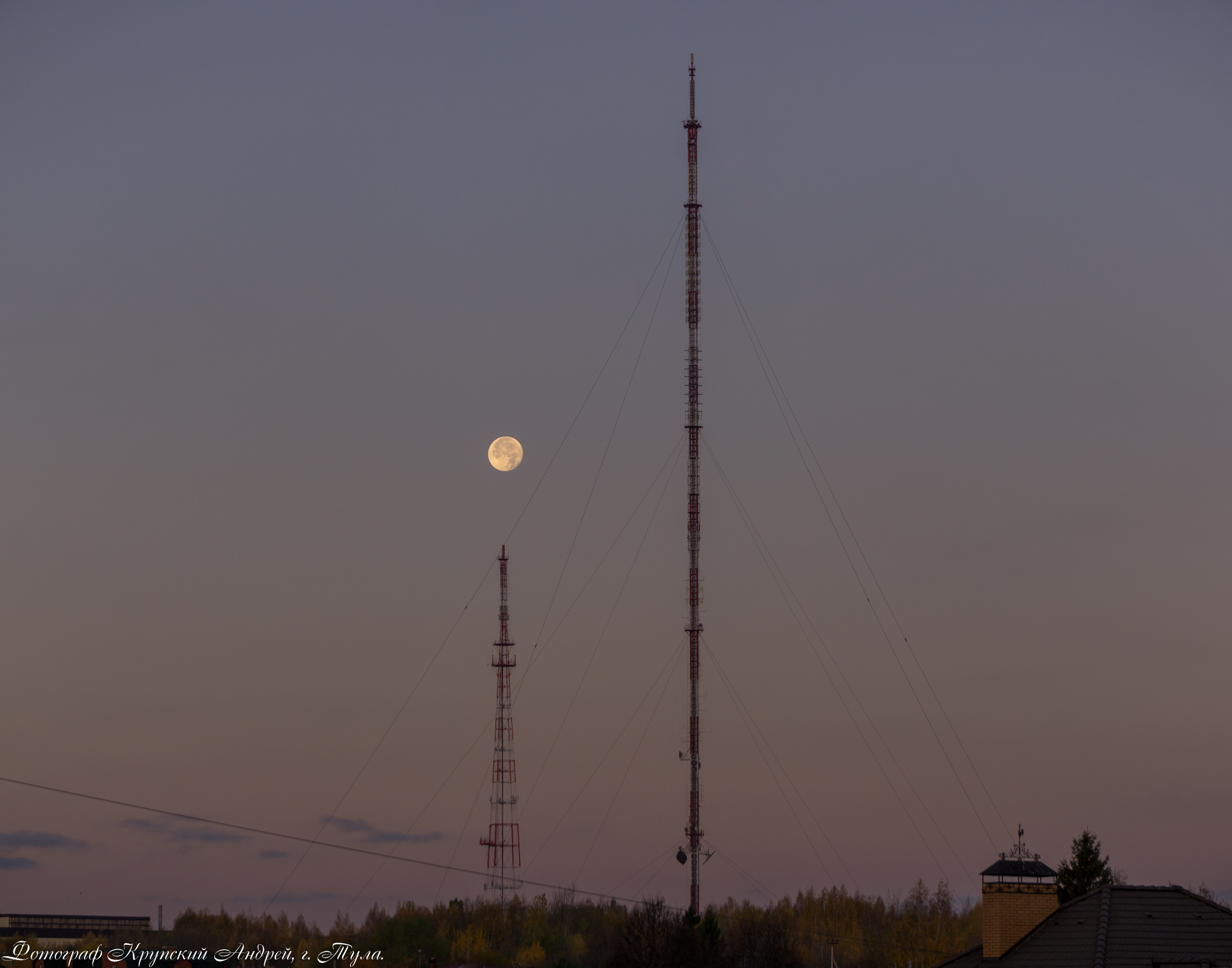 Тульский телецентр (ОРТПЦ), телебашня, телевышка. Фотограф в Туле Крупский АнДРей. Фотостудия «КАДР71» в Туле
