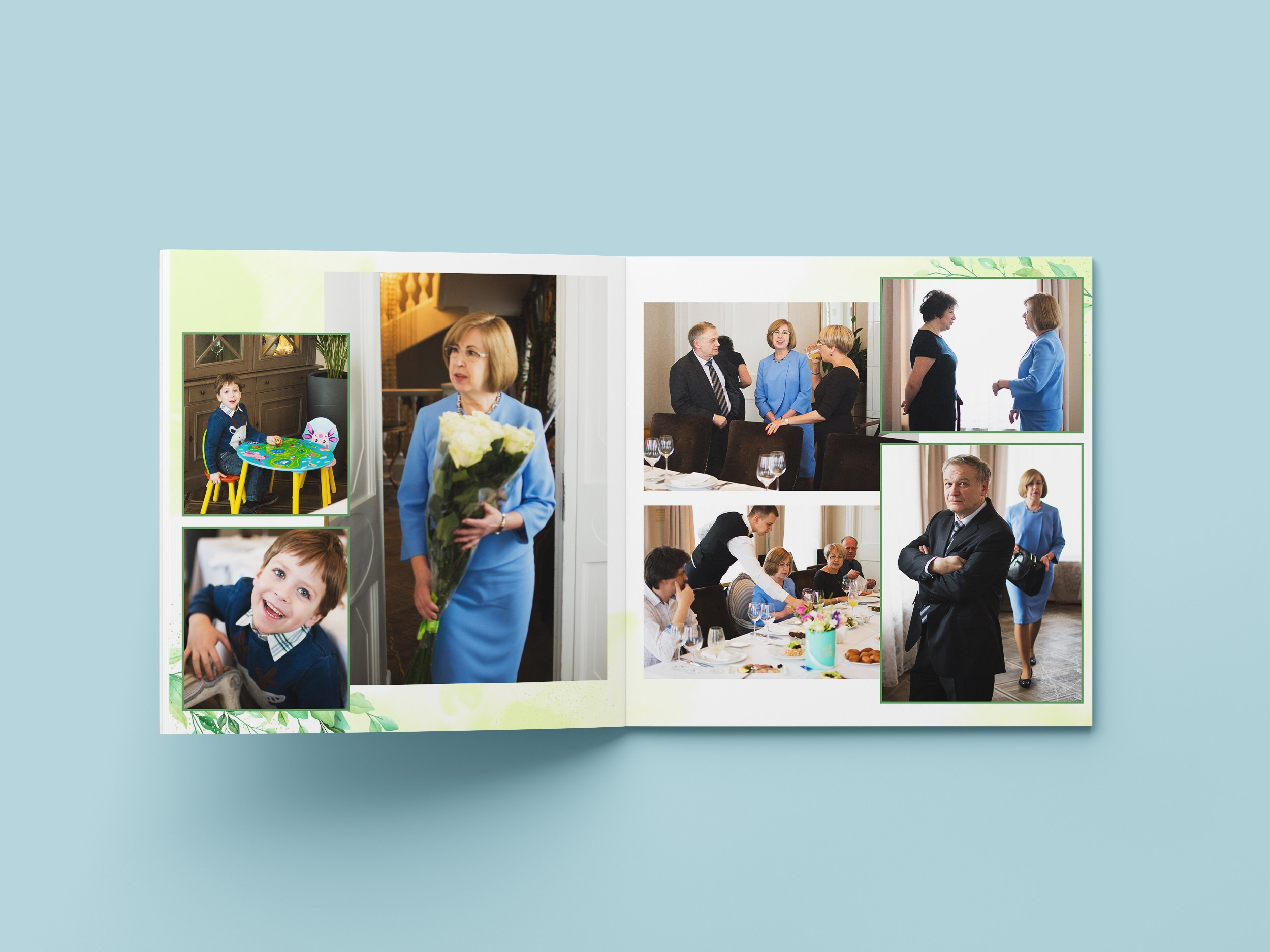 Юбилейный альбом. Дизайн Листья. Ольга Чёкотова (Фотограф Кострома)