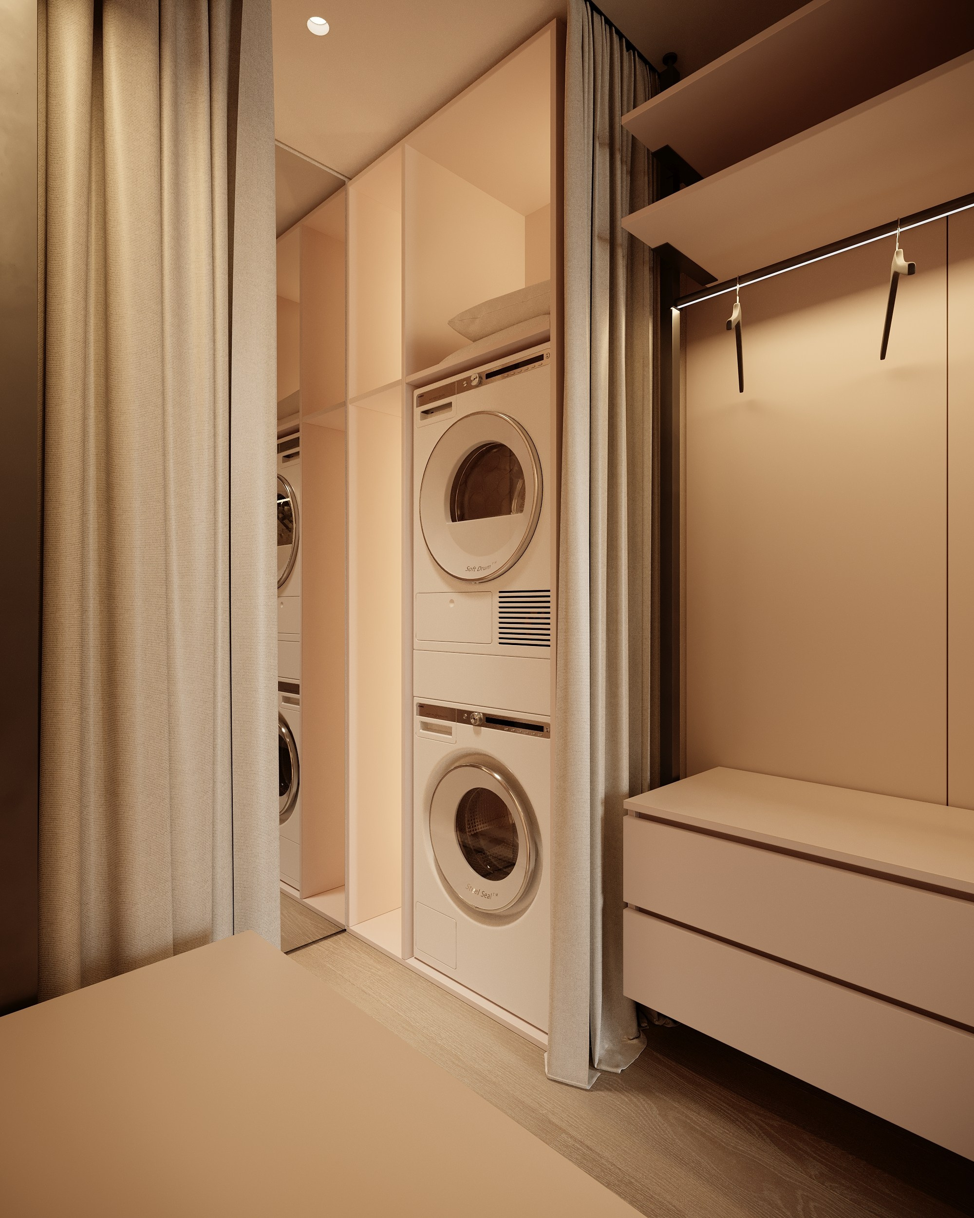 Современная квартира для семейной пары в ЖК Нагатино АйЛенд. Дизайн интерьера Санкт-Петербург | Москва | Калининград