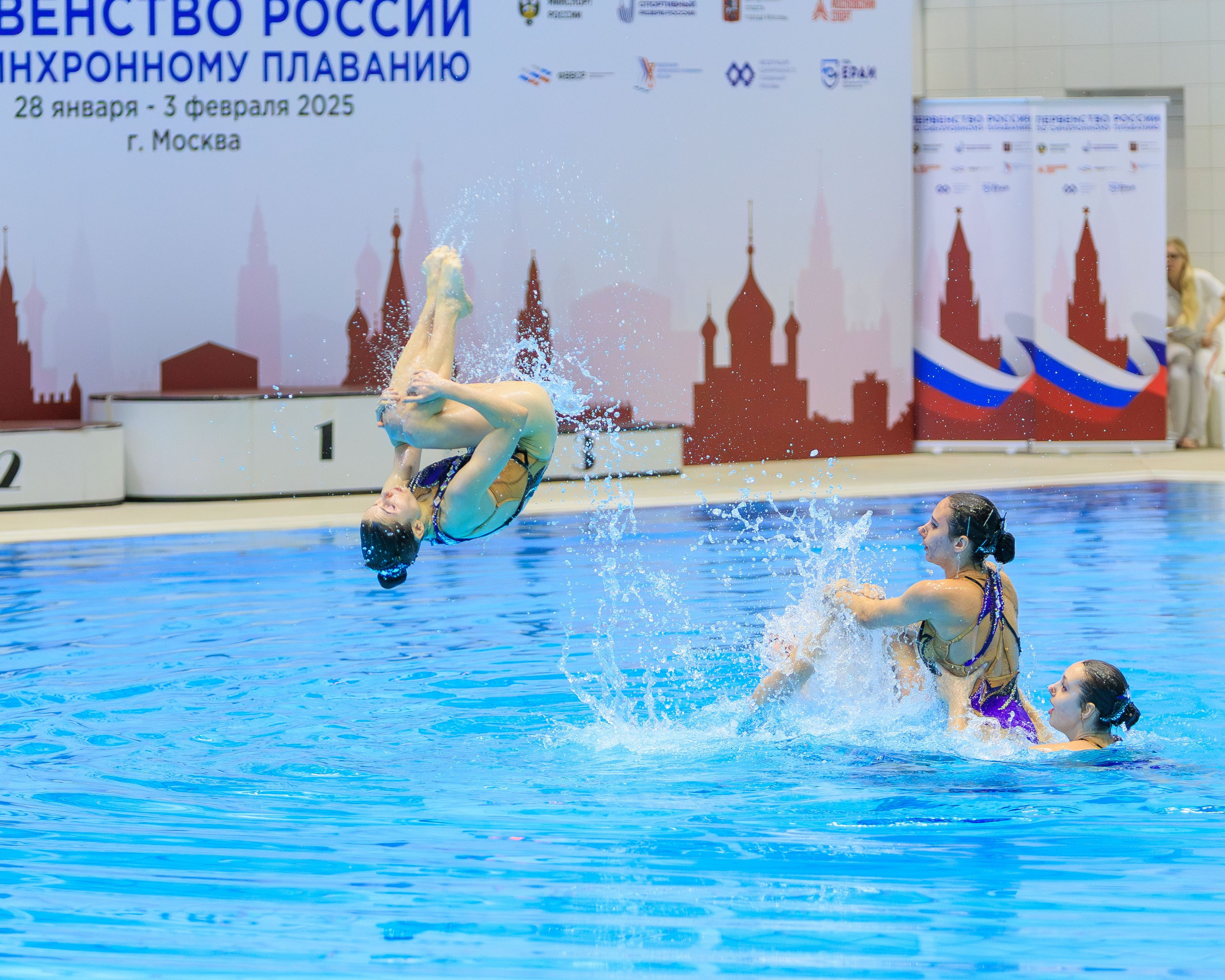 Первенство России по синхронному плаванию. Акробатическая группа. Выпускные альбомы и школьный фотограф в Подольске, Троицке, Щербинке, Москве и Московской области