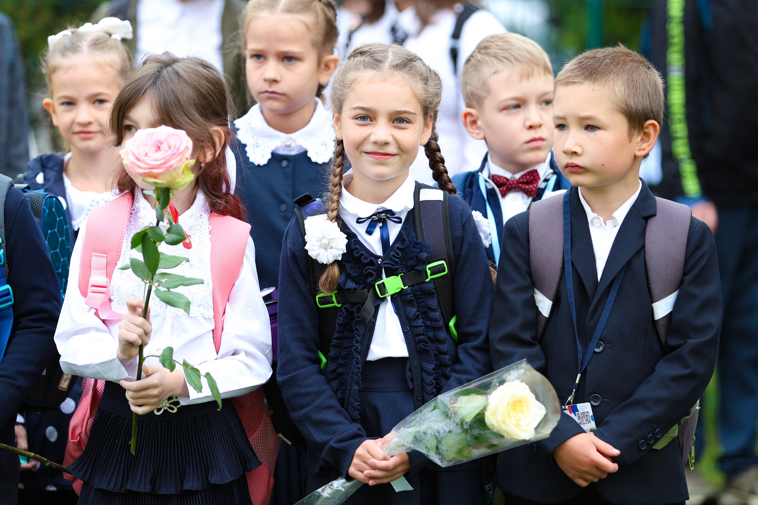 1 сентября в школе № 500. Фотограф Дарья Попова
