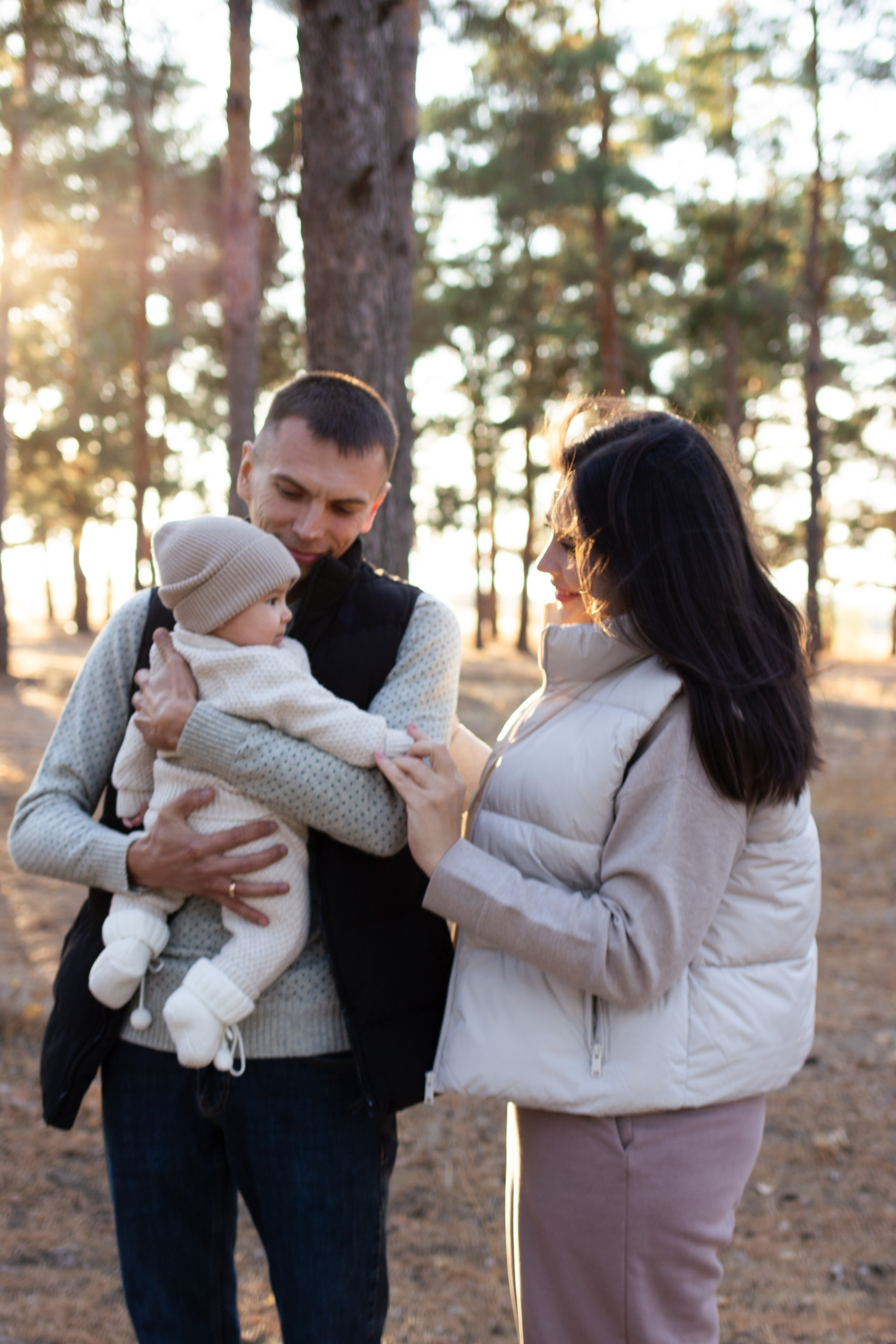 Семья лес. Newborn-barykina.ru