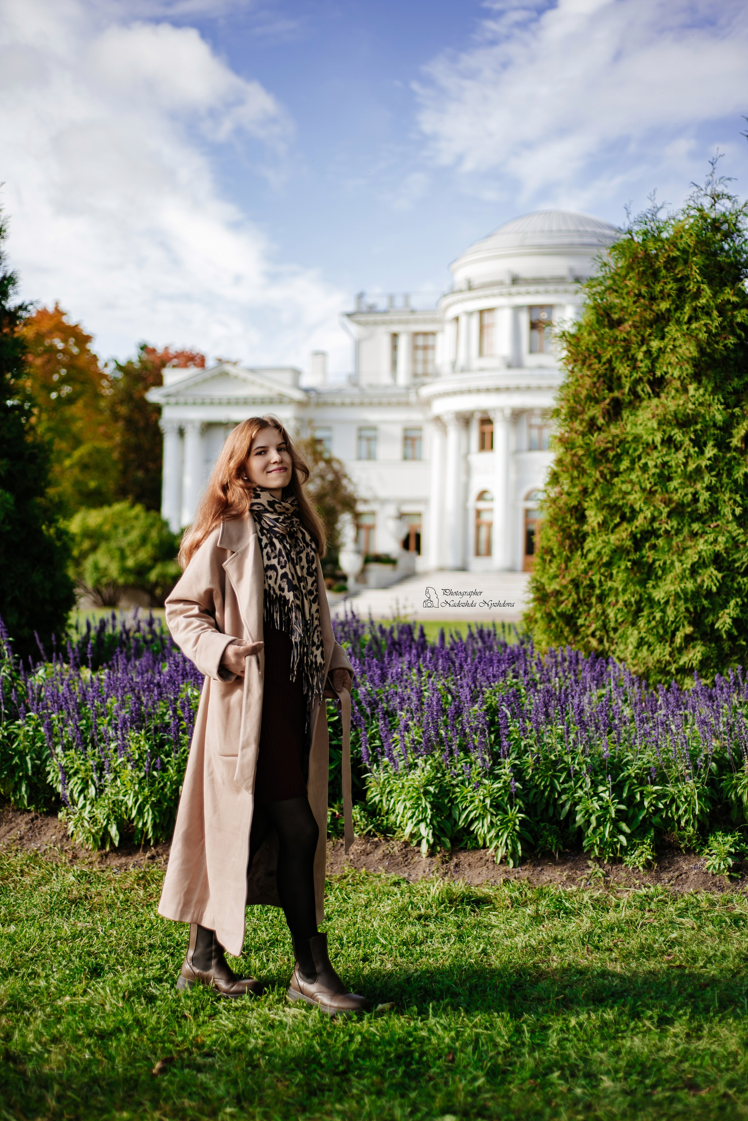 Осеннее утро на Елагине с Дарьей ♡. Свадебный фотограф в Санкт-Петербурге Надежда Нуждова