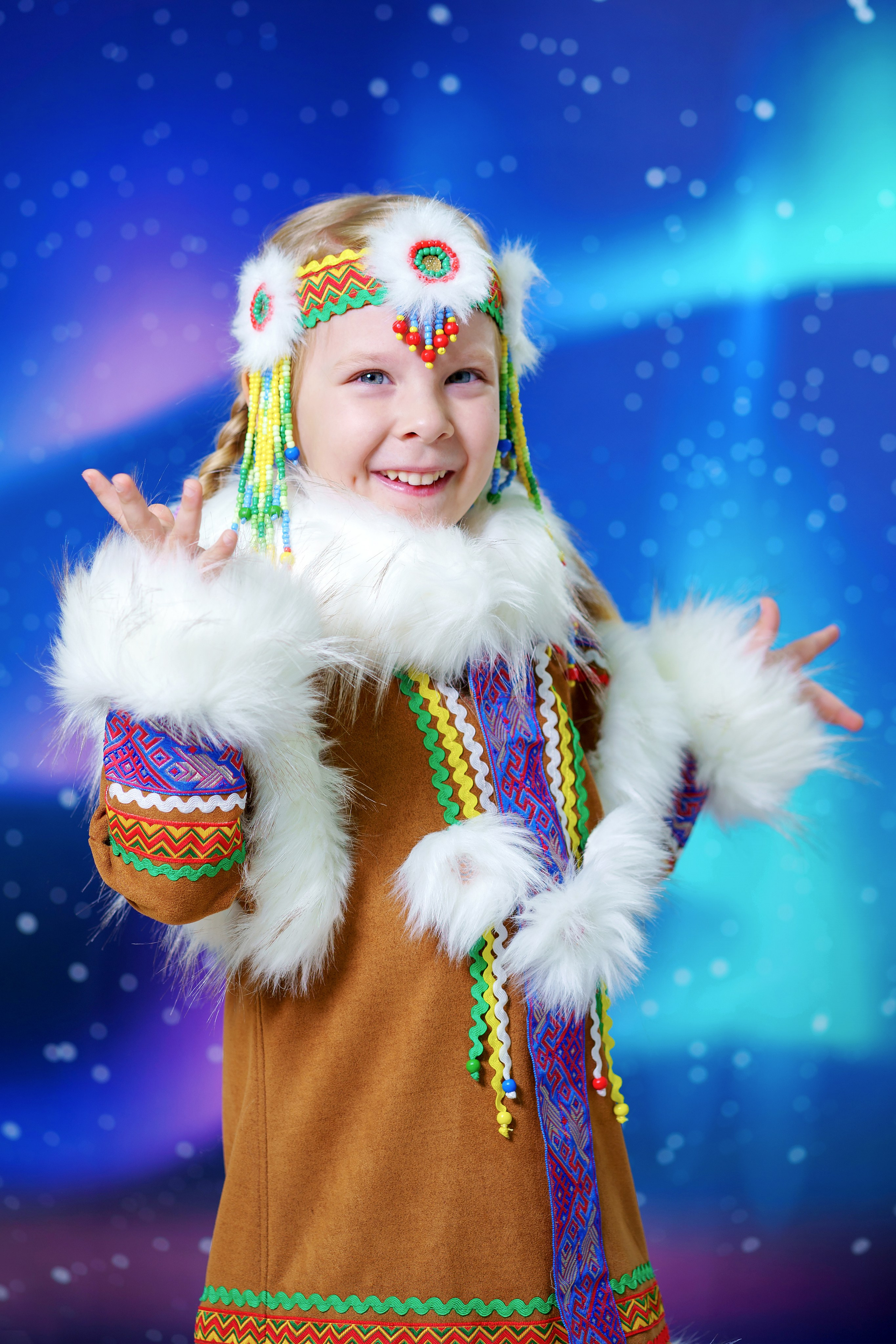 Новогодняя фотосессия для садика «Северное Сияние». Фотостудия «Стрекоза»