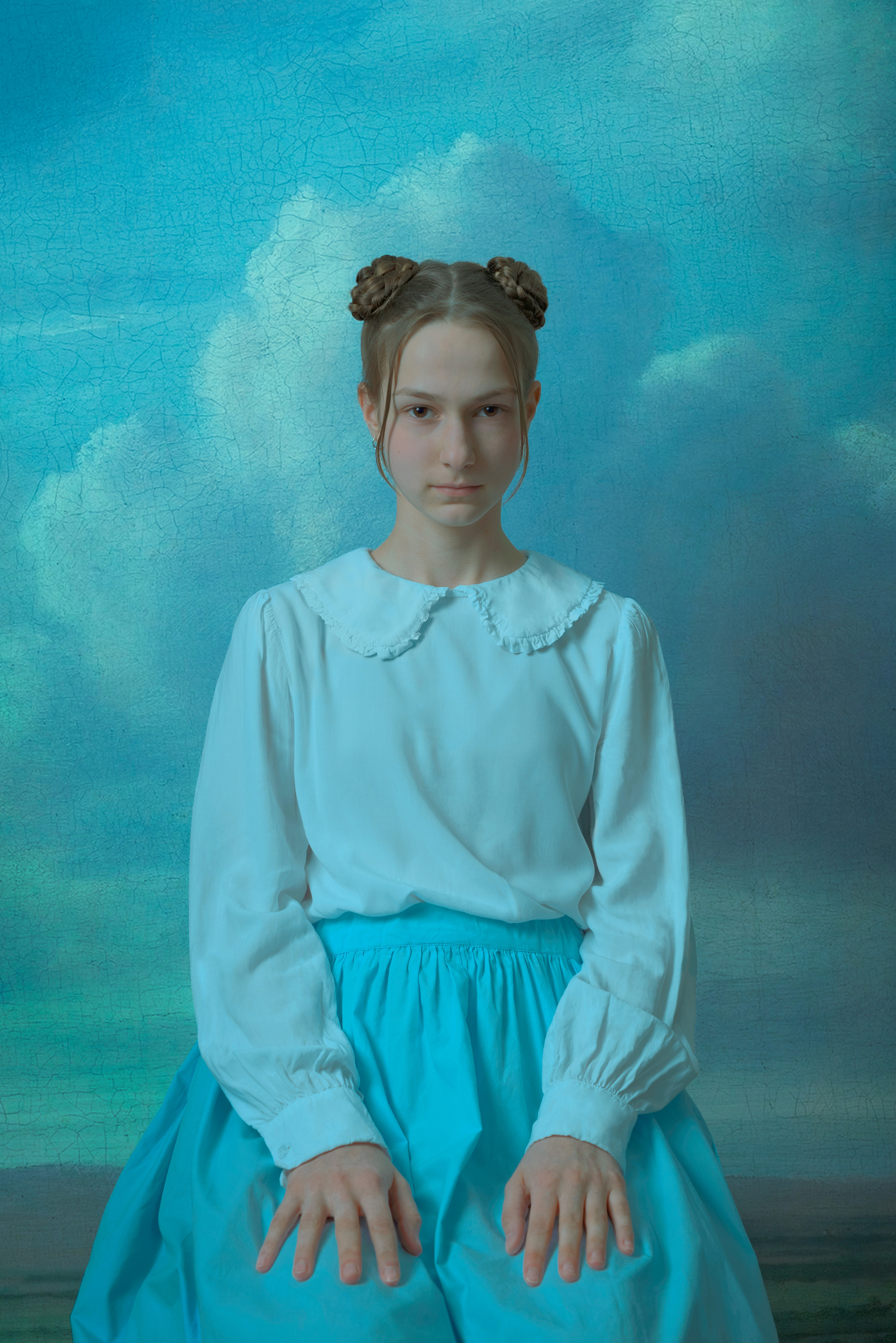 Анна и облака. Файн арт и контент фотограф в Москве Александра Роскина