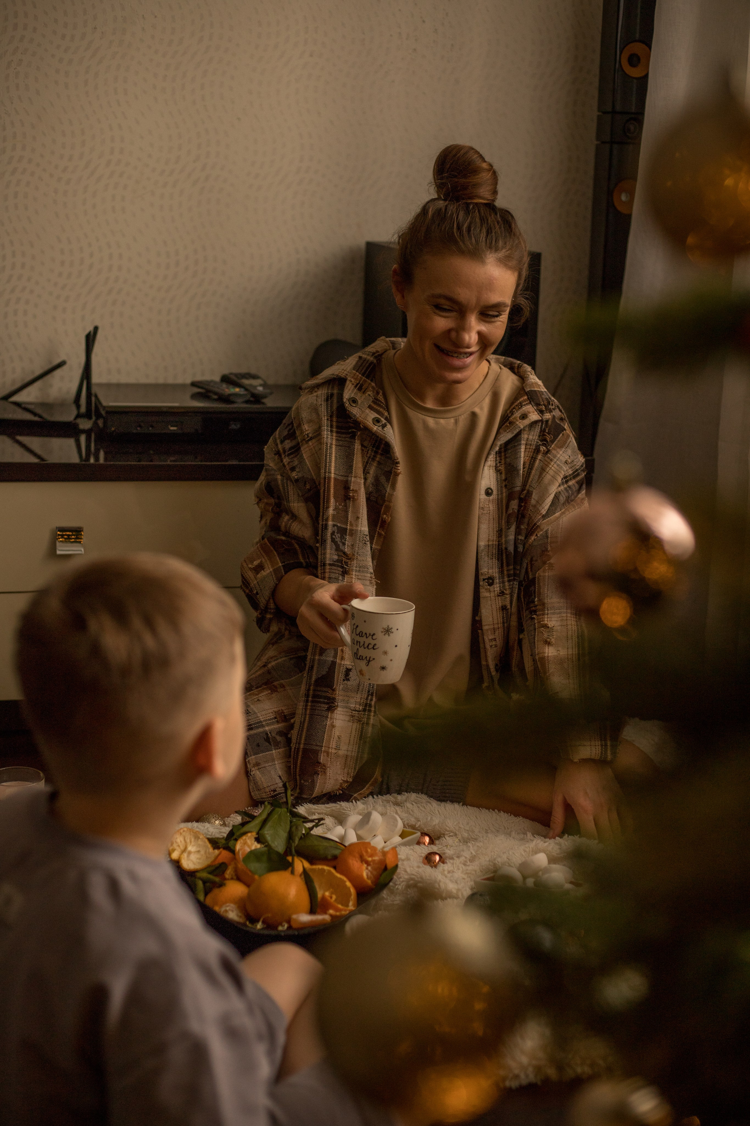 Новогодняя домашняя съемка в Тюмени. Венера Гайн. Репортажный фотограф  Тюмень. Обучение фотографии с 0