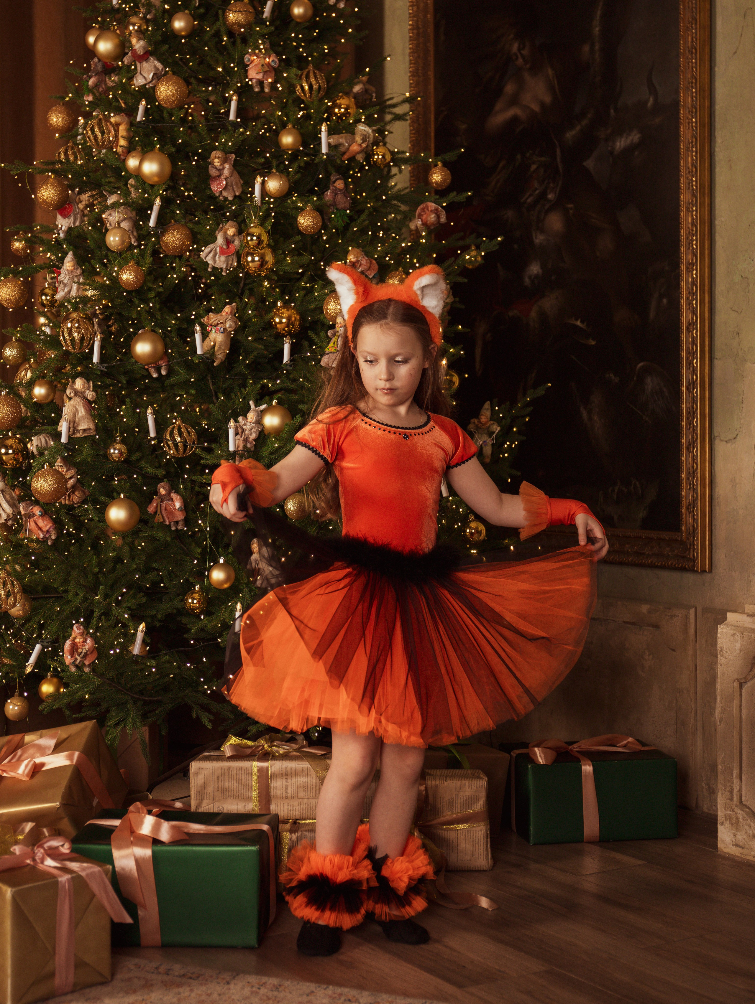 Мама с дочкой, новогодняя сьемка. Свадебный и семейный фотограф в Москве Мила Широких