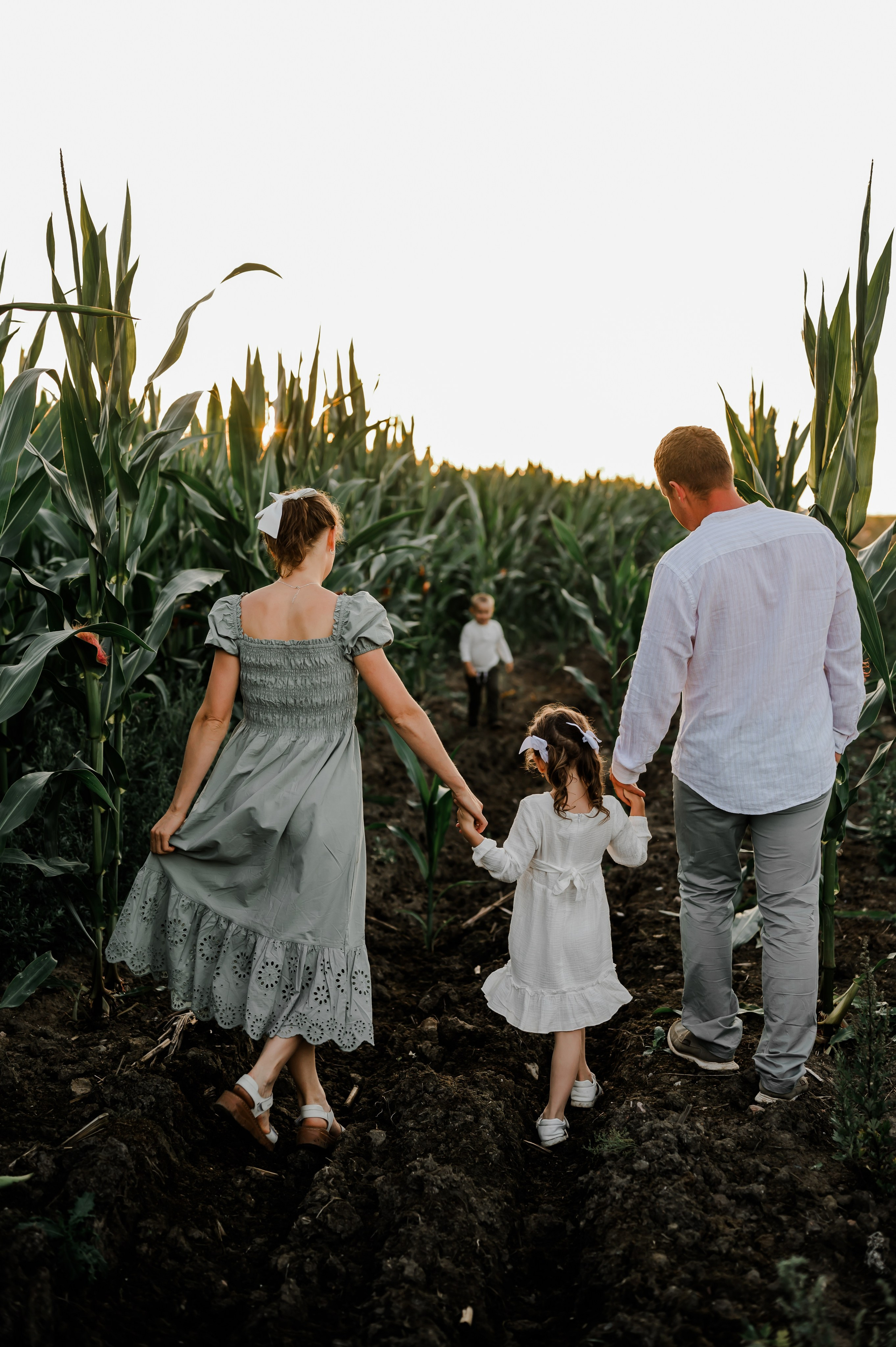 Кукуруза+сено, семейная фотосессия. Свадебный и семейный фотограф Евгения Кононова