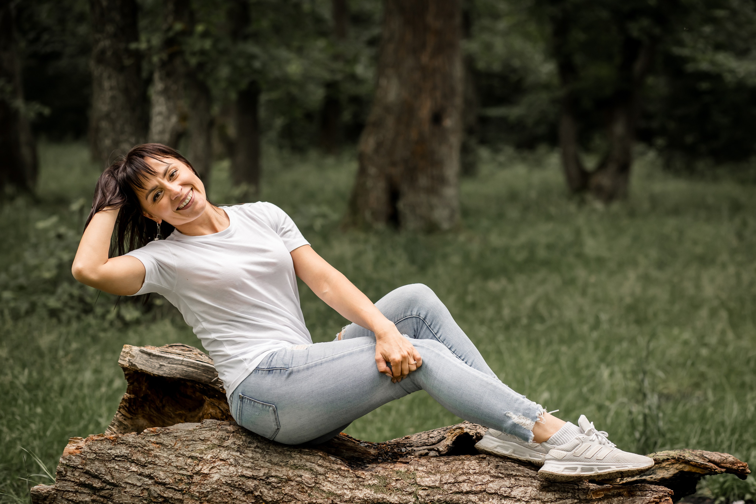 Катя с детками