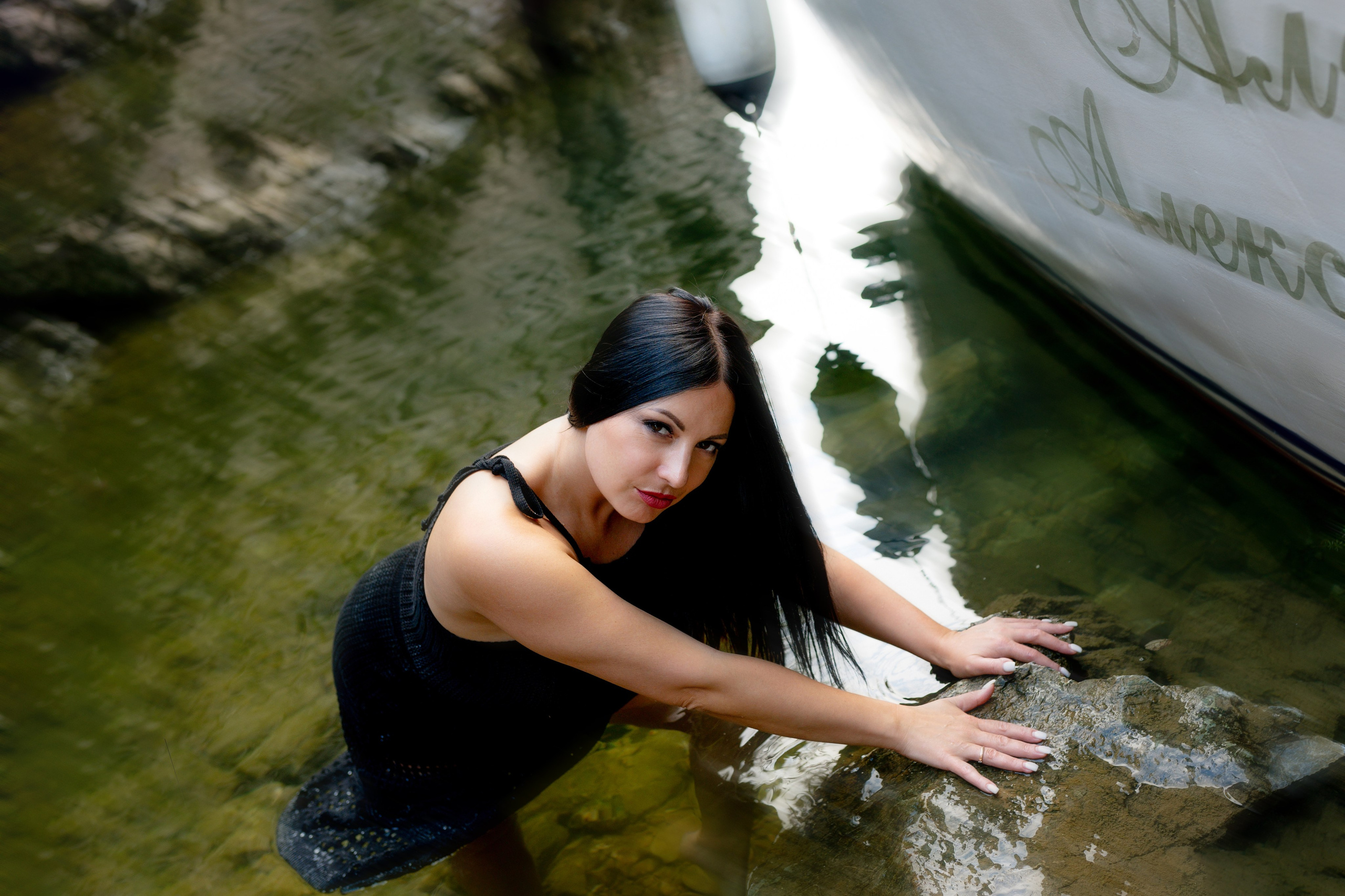 Фотосессия на природе на яхте. Фотограф Ким Наталья в Красноярске