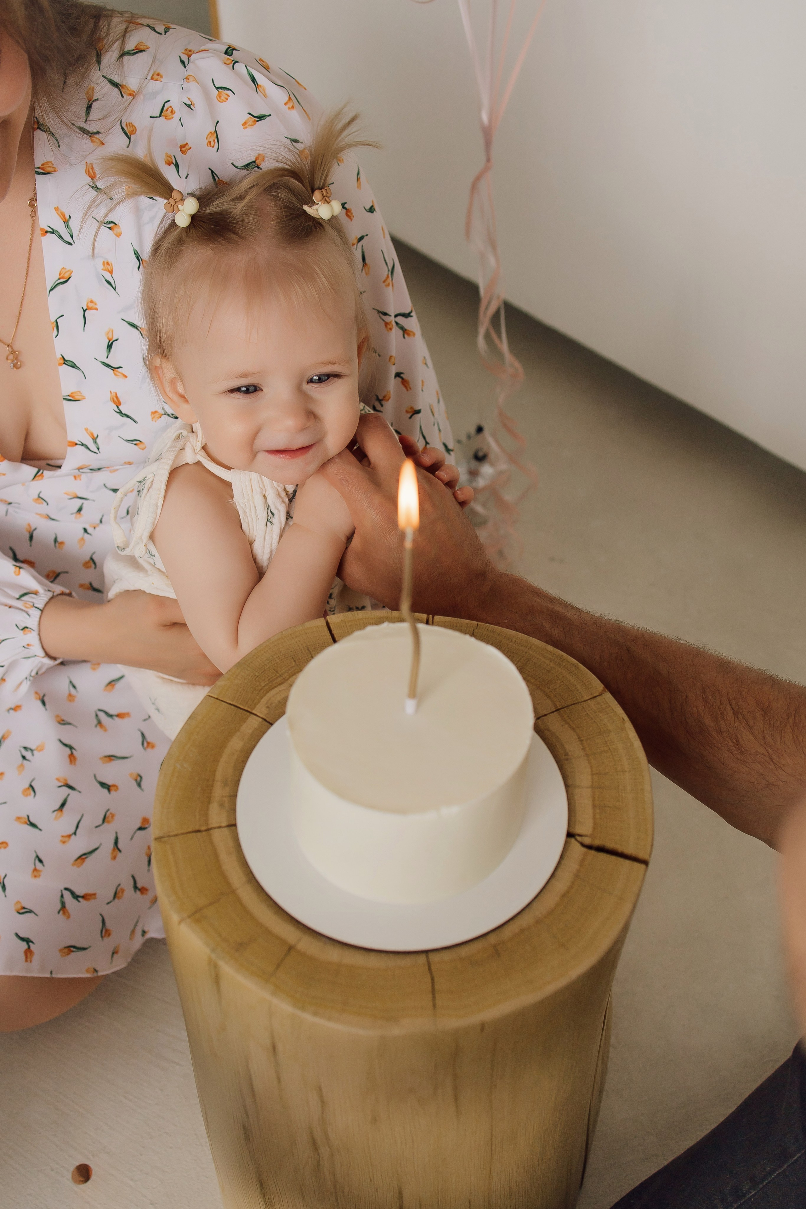 МАлышка Анечка с мамой и папой