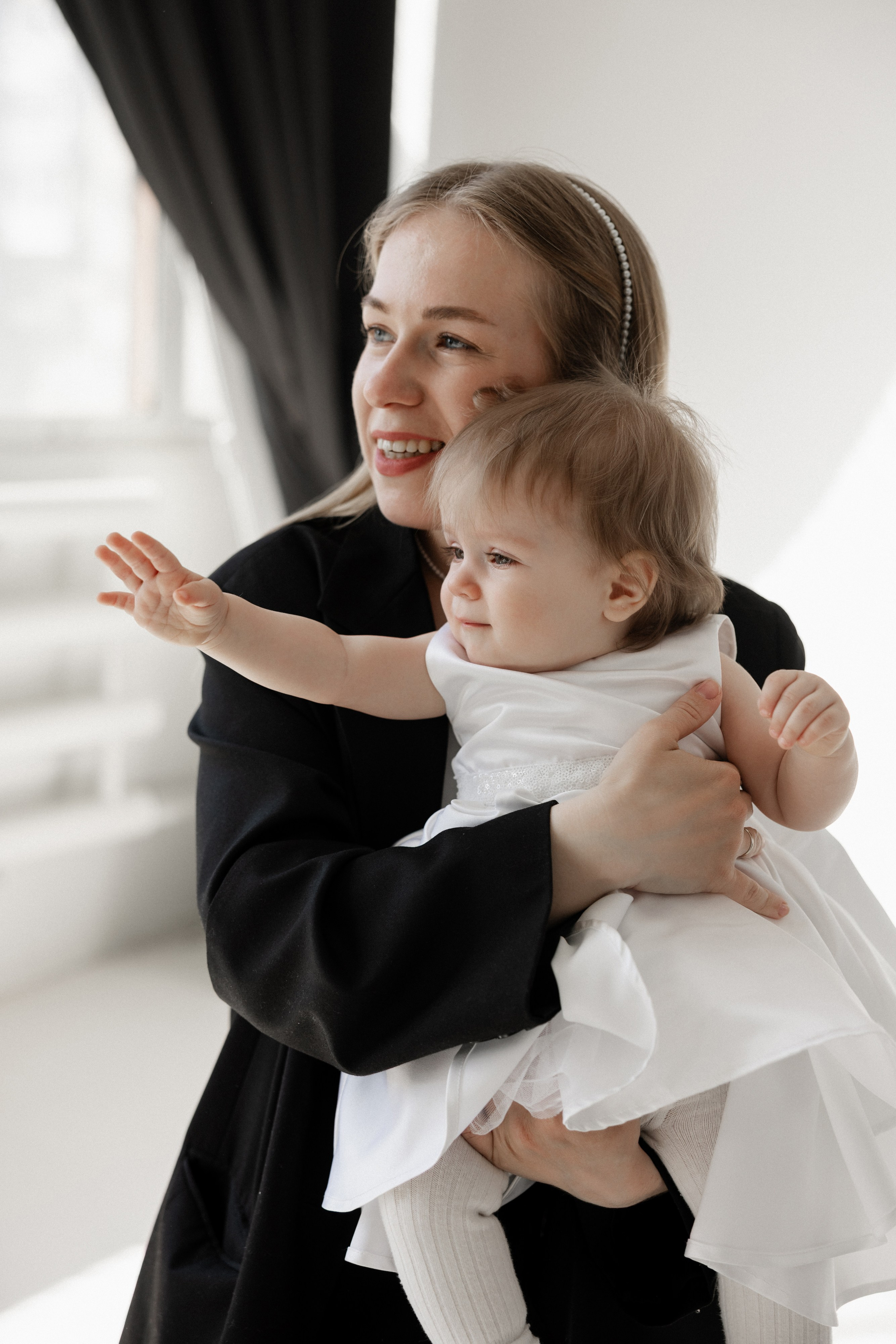 Семейная съёмка с ребенком в студии