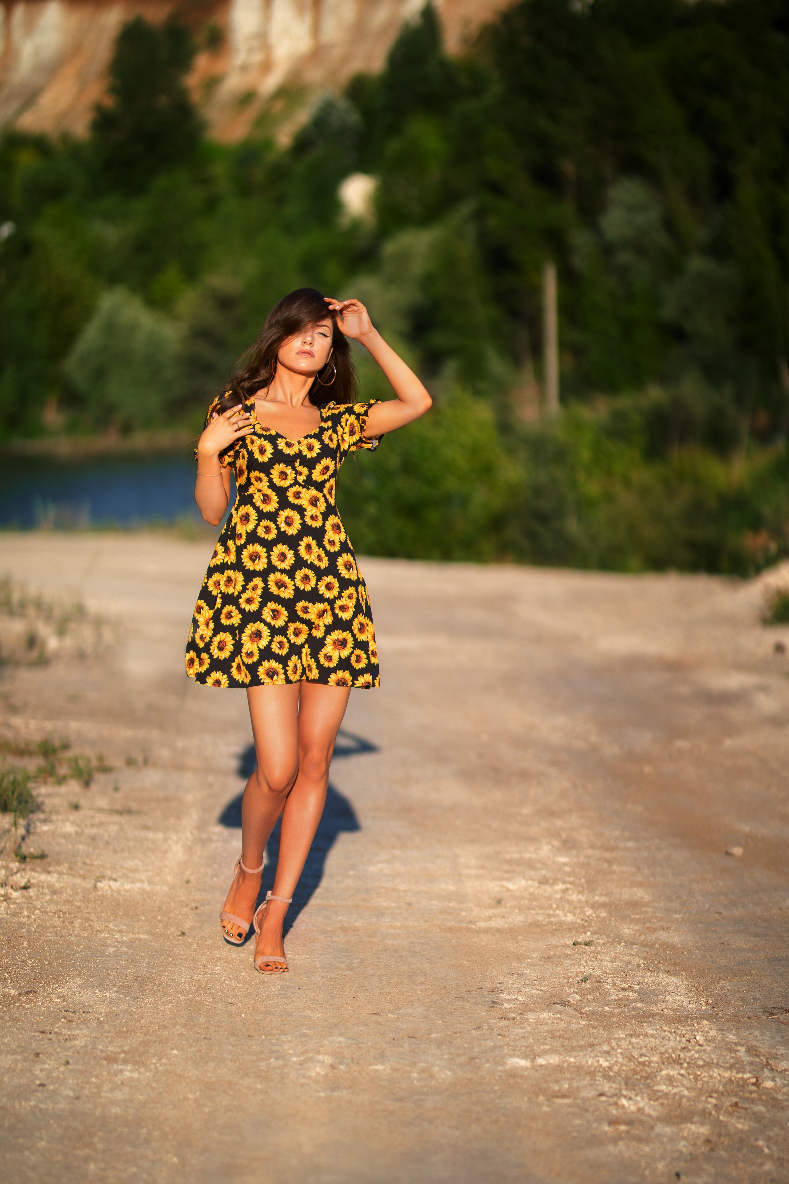 Летняя съемка с Екатериной на природе в парке Белый Колодец в формате для «себя»