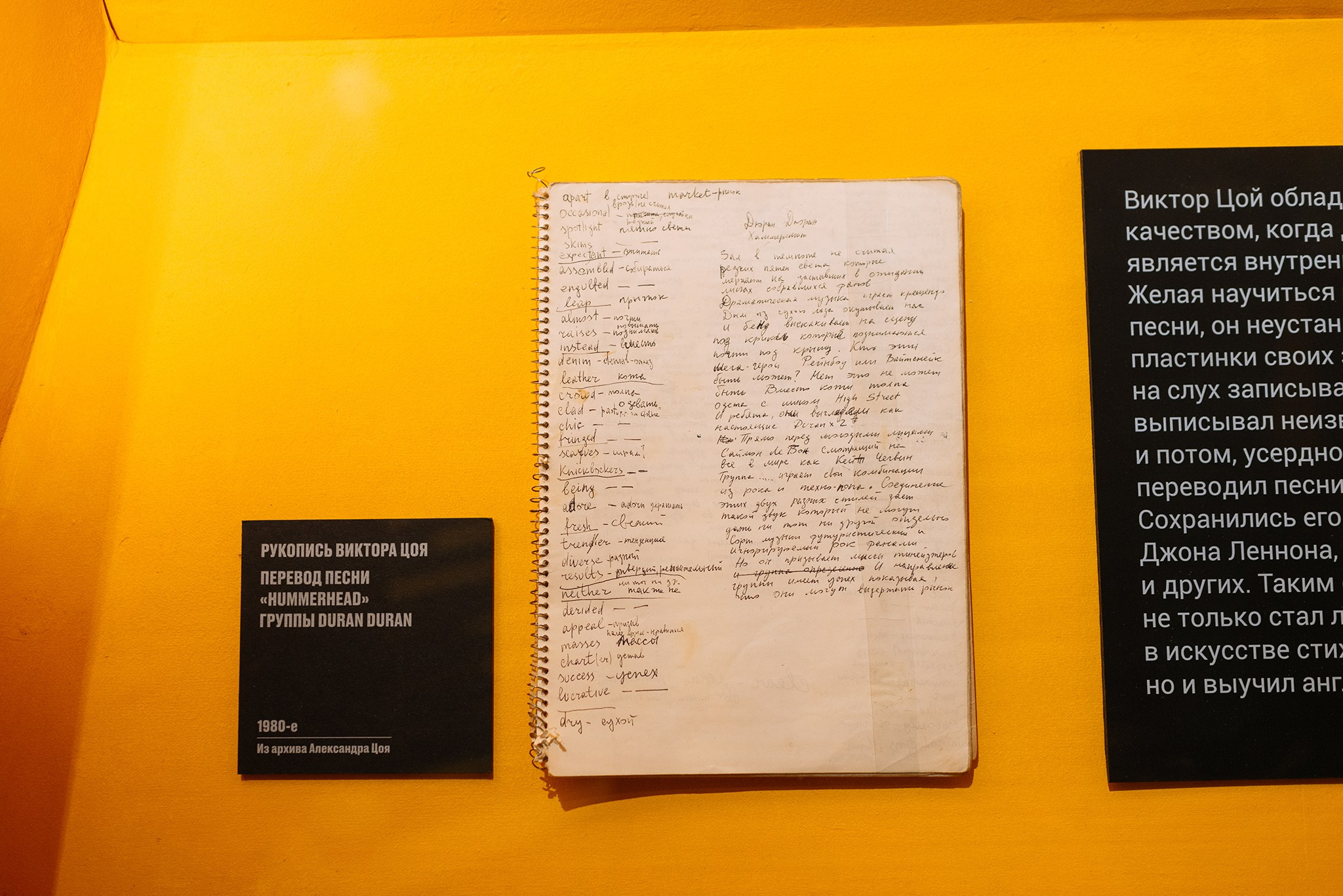 Выставка Виктор Цой. Легенда. Ноябрь 24. Репортажный фотограф в Санкт-Петербурге Анастасия Клёпова