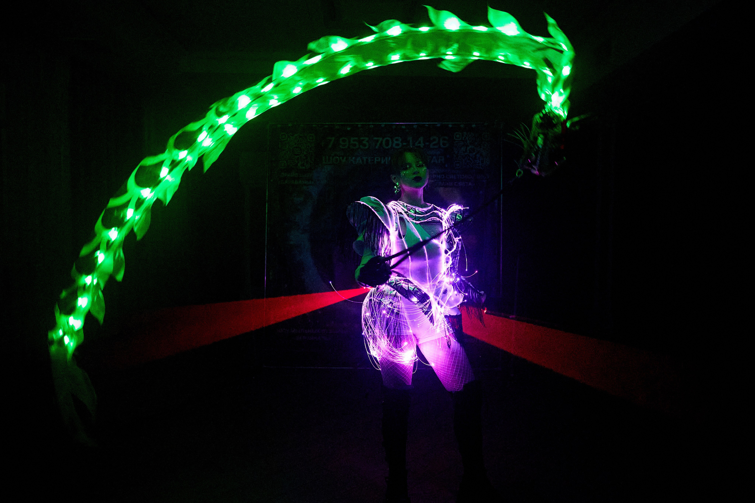 Лазерное шоу. Фотограф Александр Казин