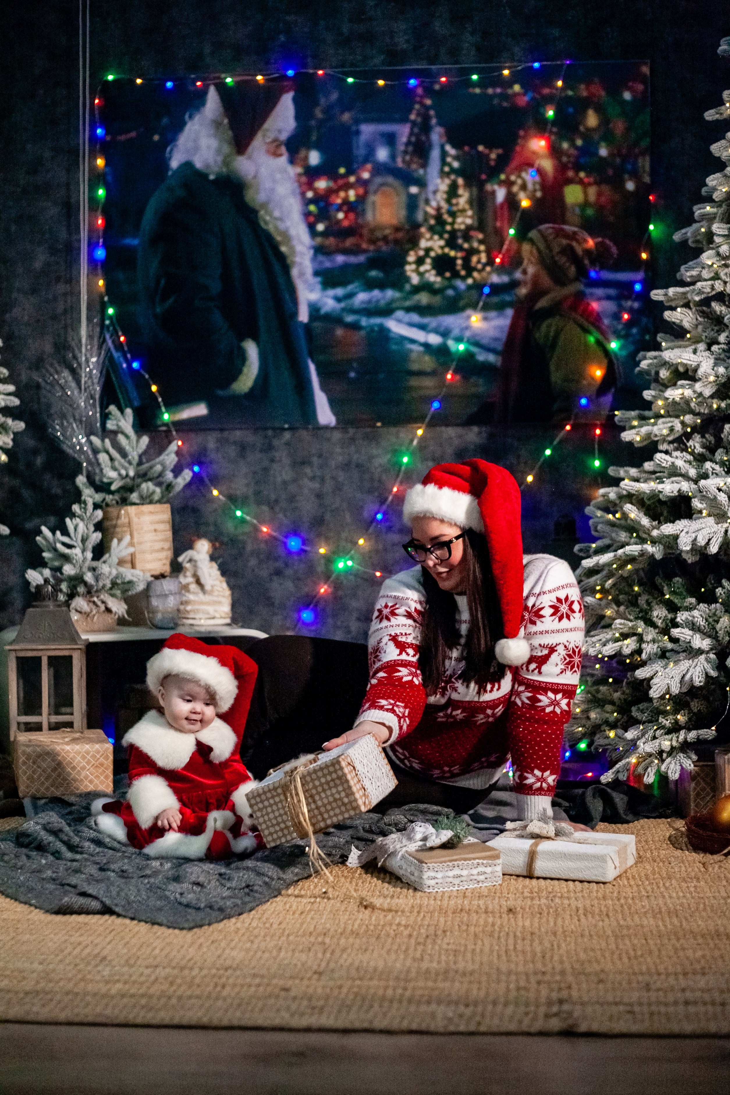 Ульяна и ее семья новый год 2024. Свадебный и семейный фотограф в Армавире