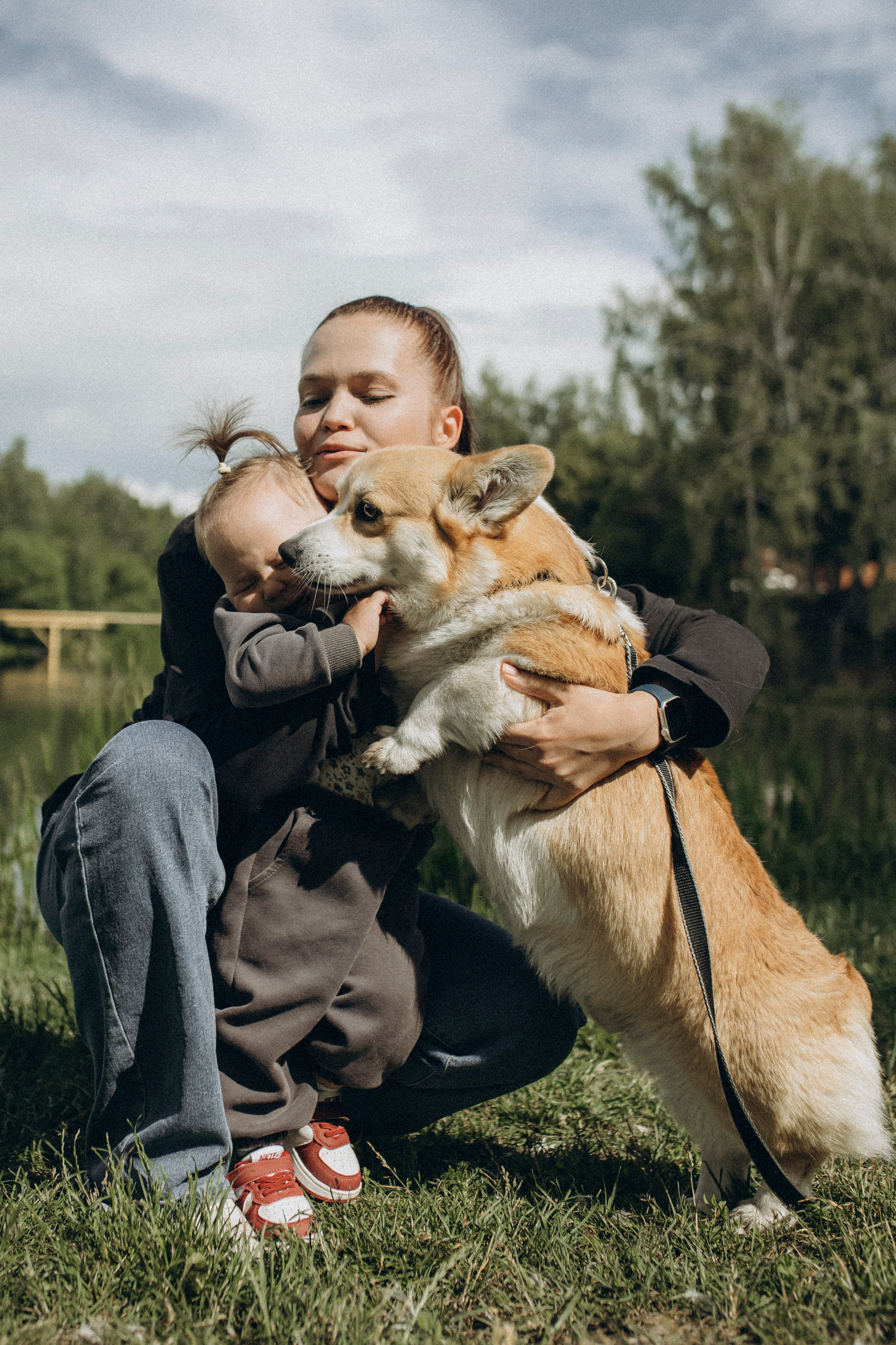 Прогулка с корги. Семейный и детский фотограф в Рязани Васюгова Мария