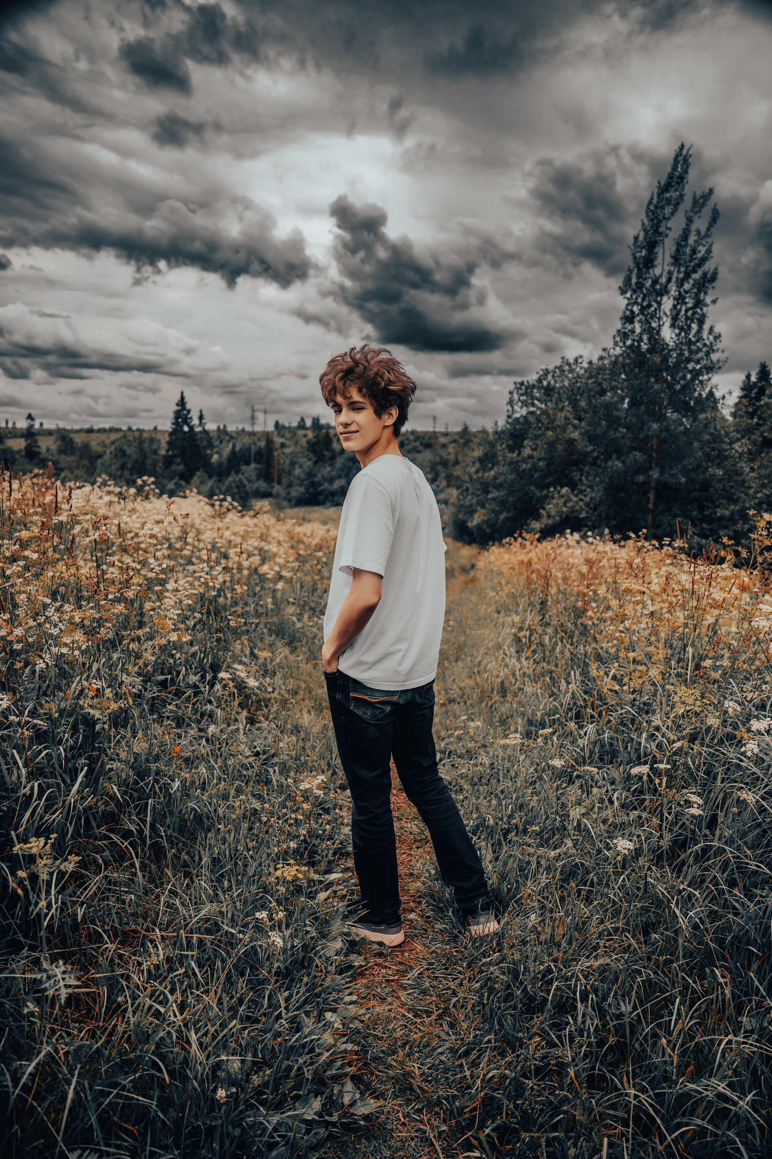 Фотосессия в поле. ТриМедиа Продакшн