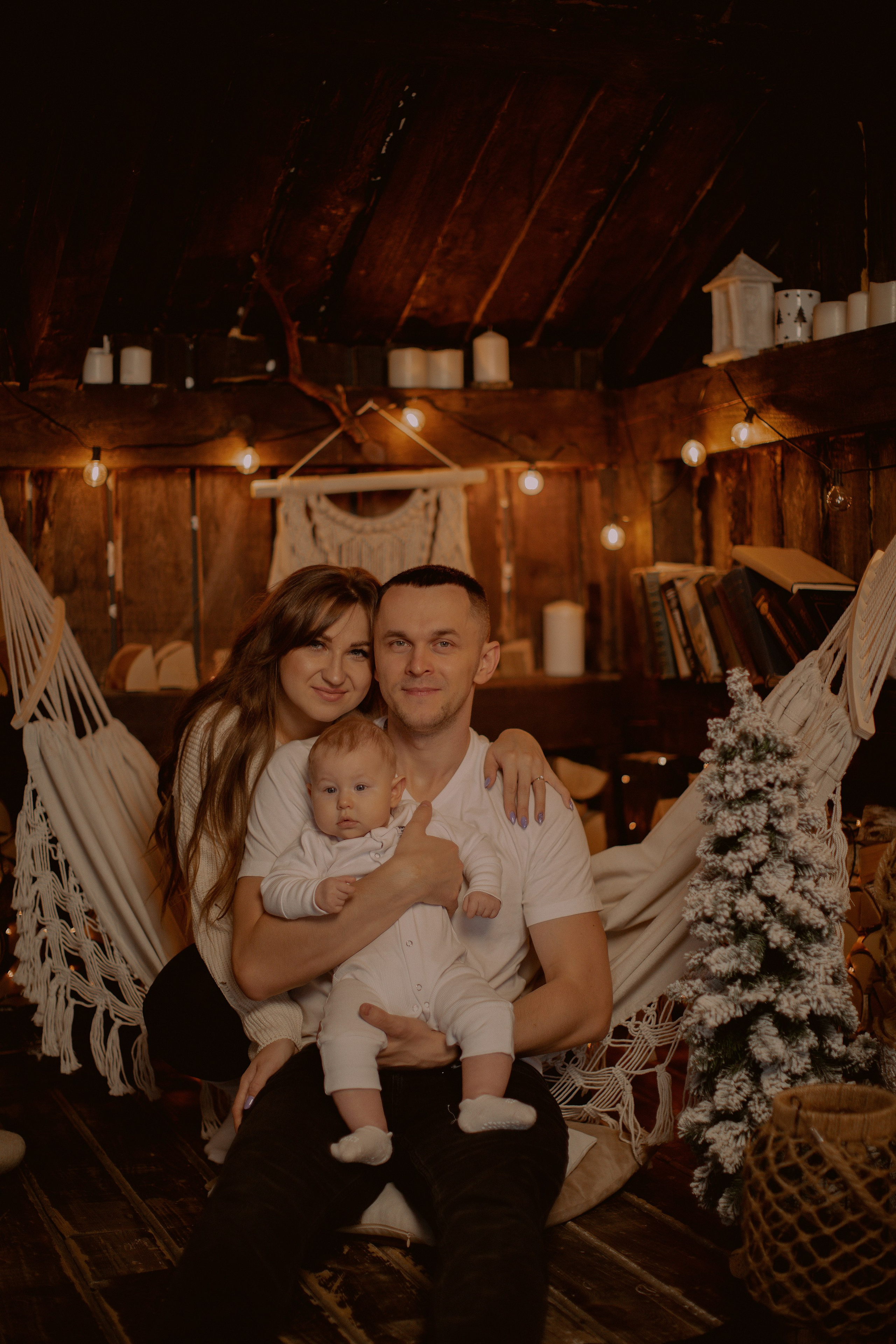 Первая новогодняя фотосессия малышки Эмилии. Фотограф в Нижнем Новгороде