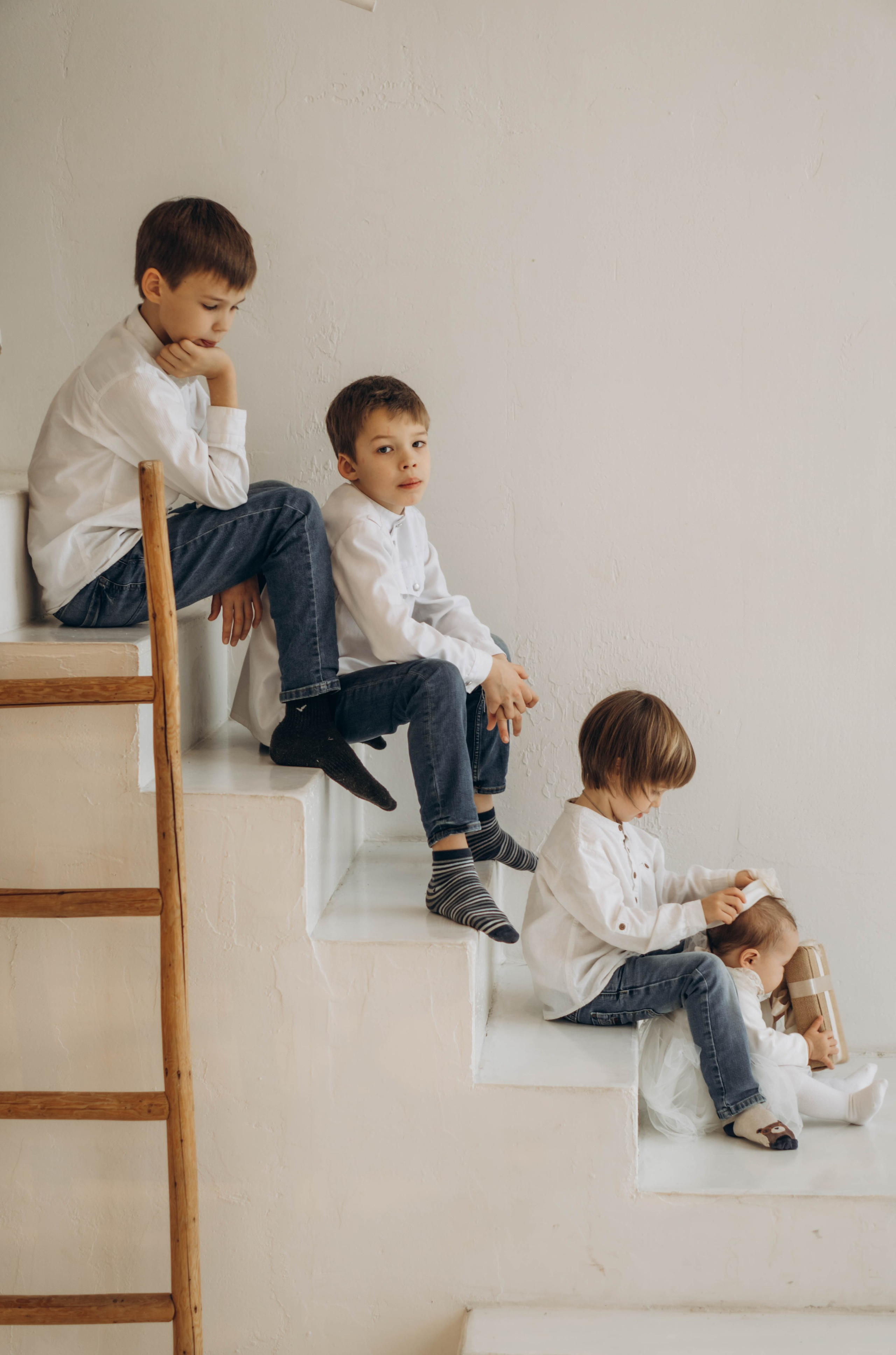 Семейная съемка в студии. Фотограф Москва Валерия Веденина