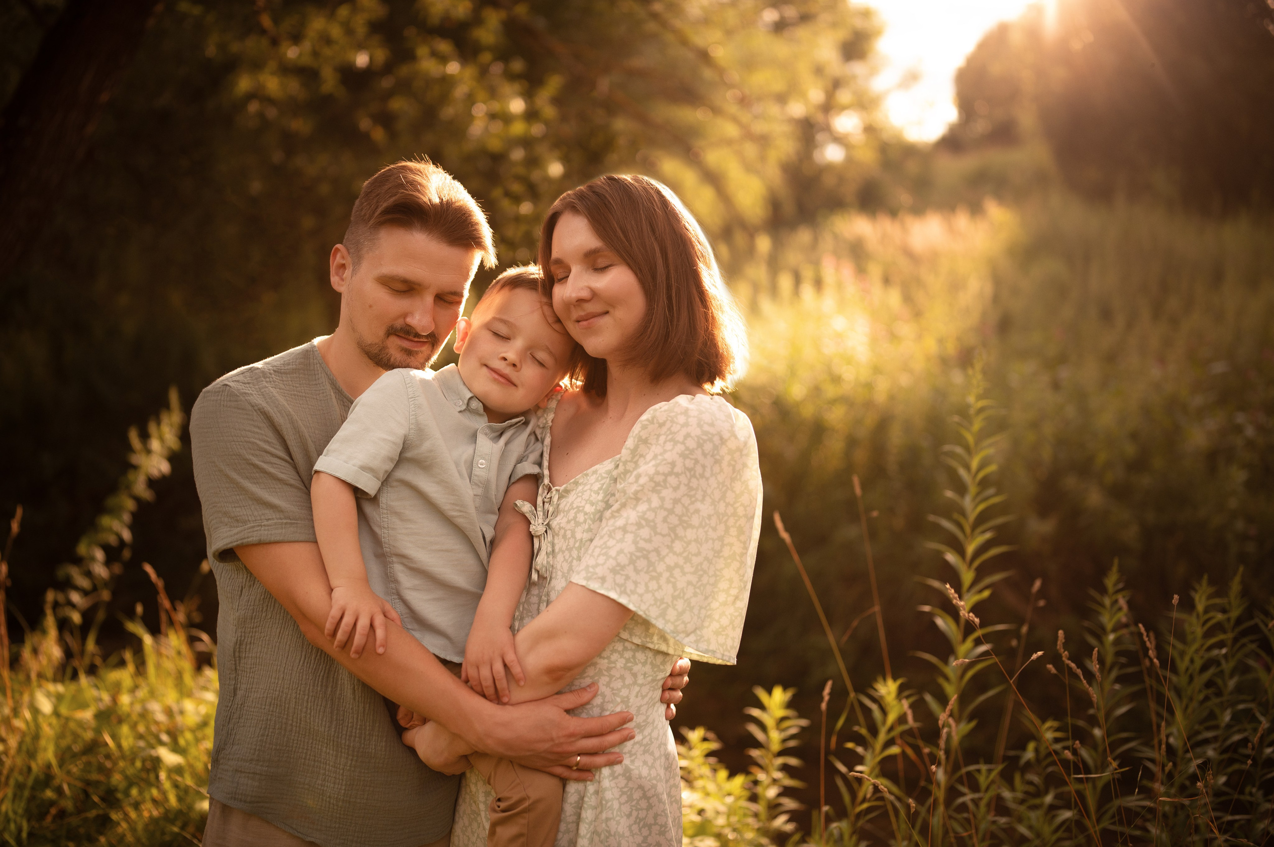Семейная съемка на природе. Семейный и детский фотограф в Москве Анна Оськина