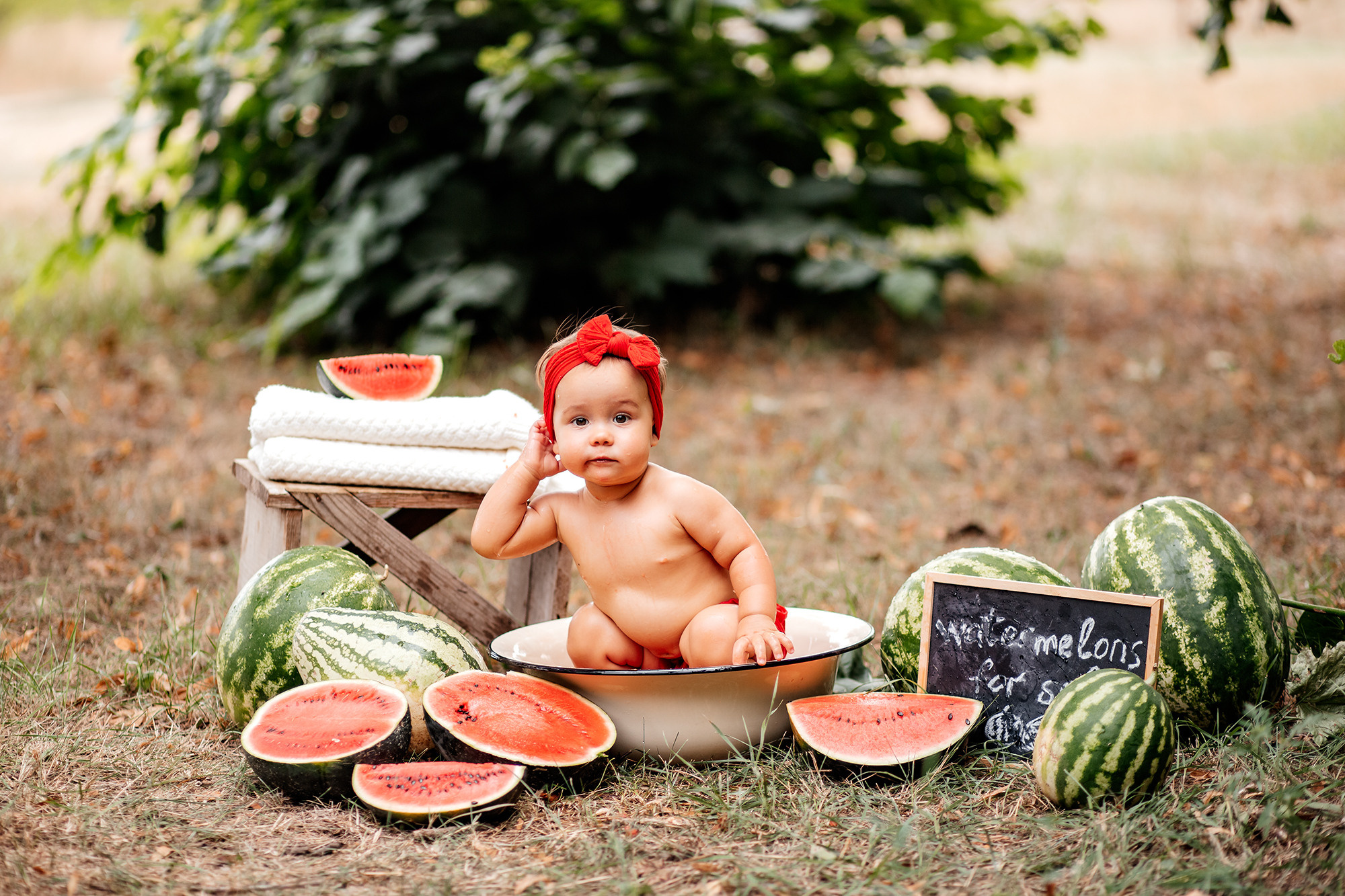Летняя арбузная фотосессия. Семейный фотограф в Каневской Епифанова Ольга