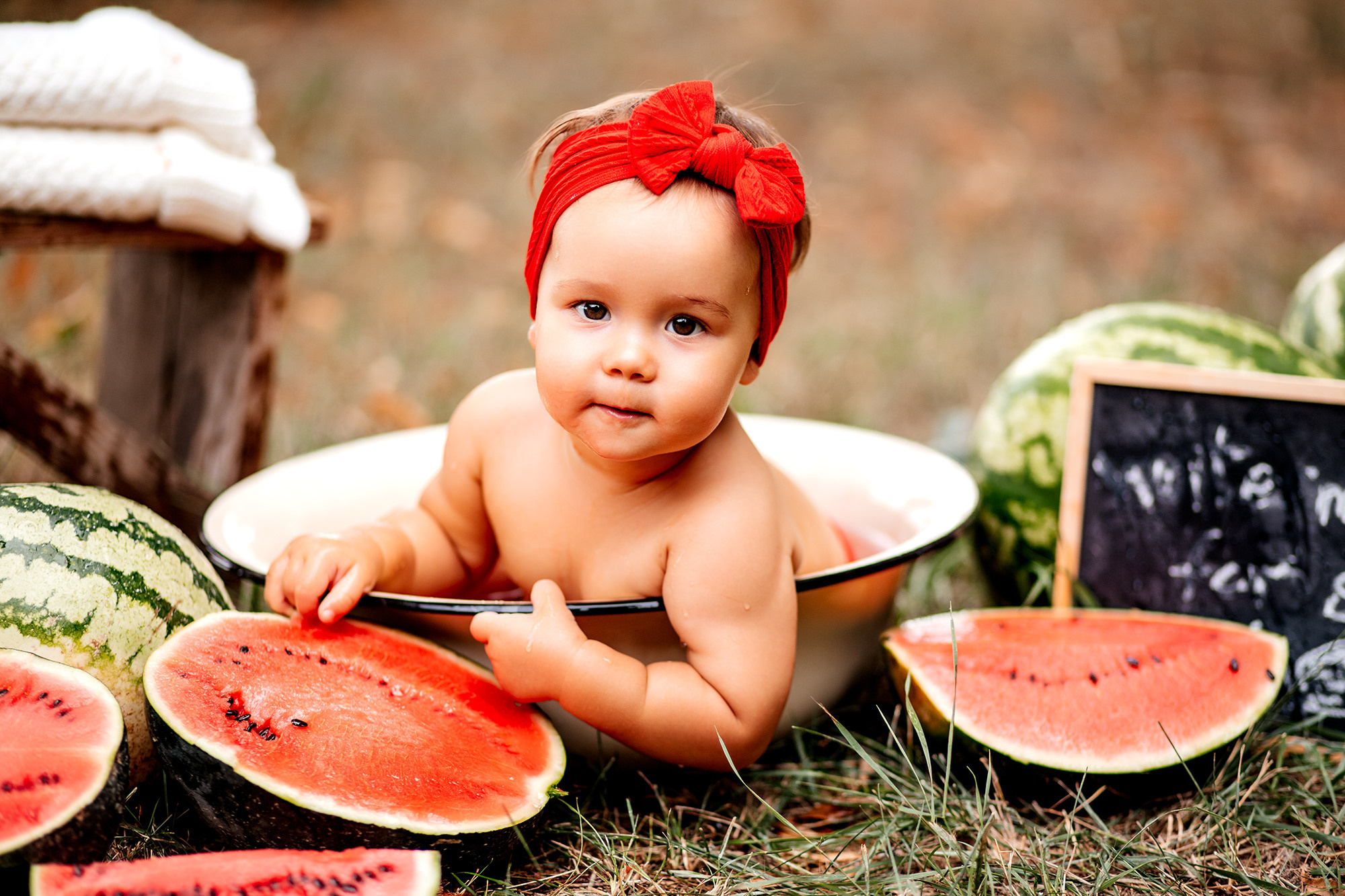 Летняя арбузная фотосессия. Семейный фотограф в Каневской Епифанова Ольга