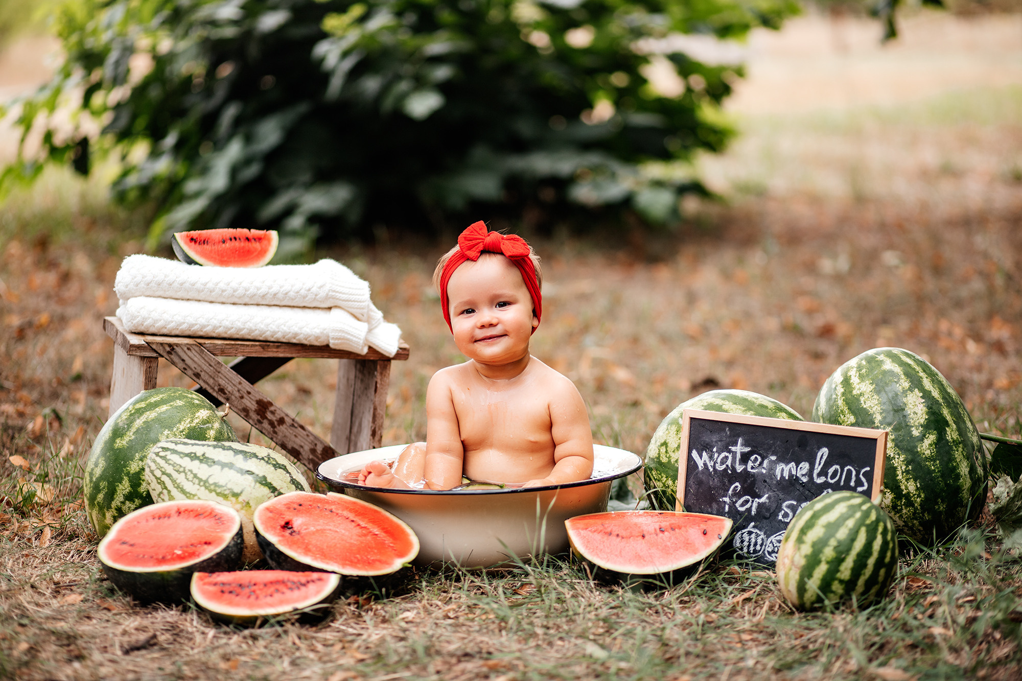 Летняя арбузная фотосессия. Семейный фотограф в Каневской Епифанова Ольга