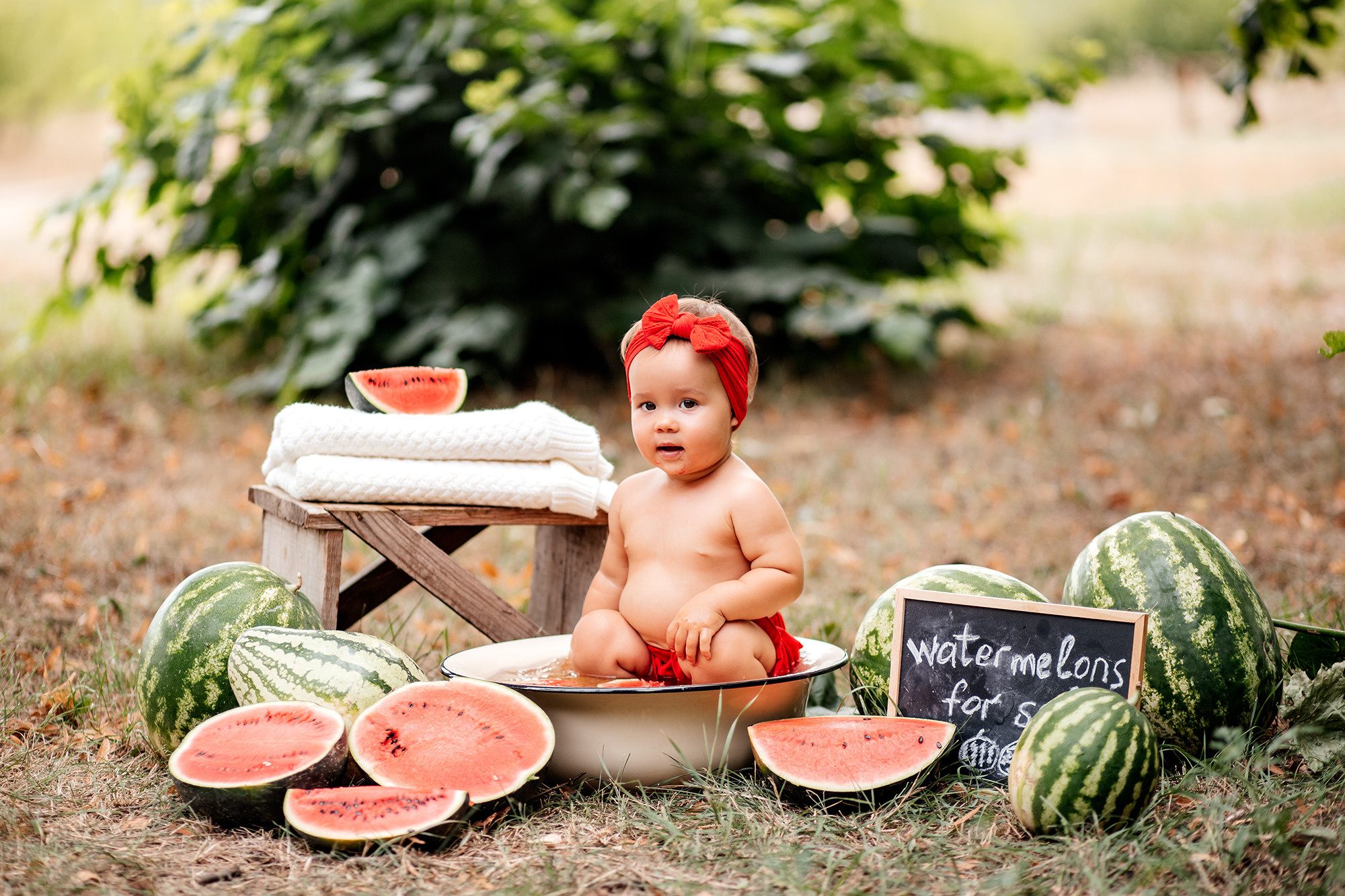 Летняя арбузная фотосессия. Семейный фотограф в Каневской Епифанова Ольга