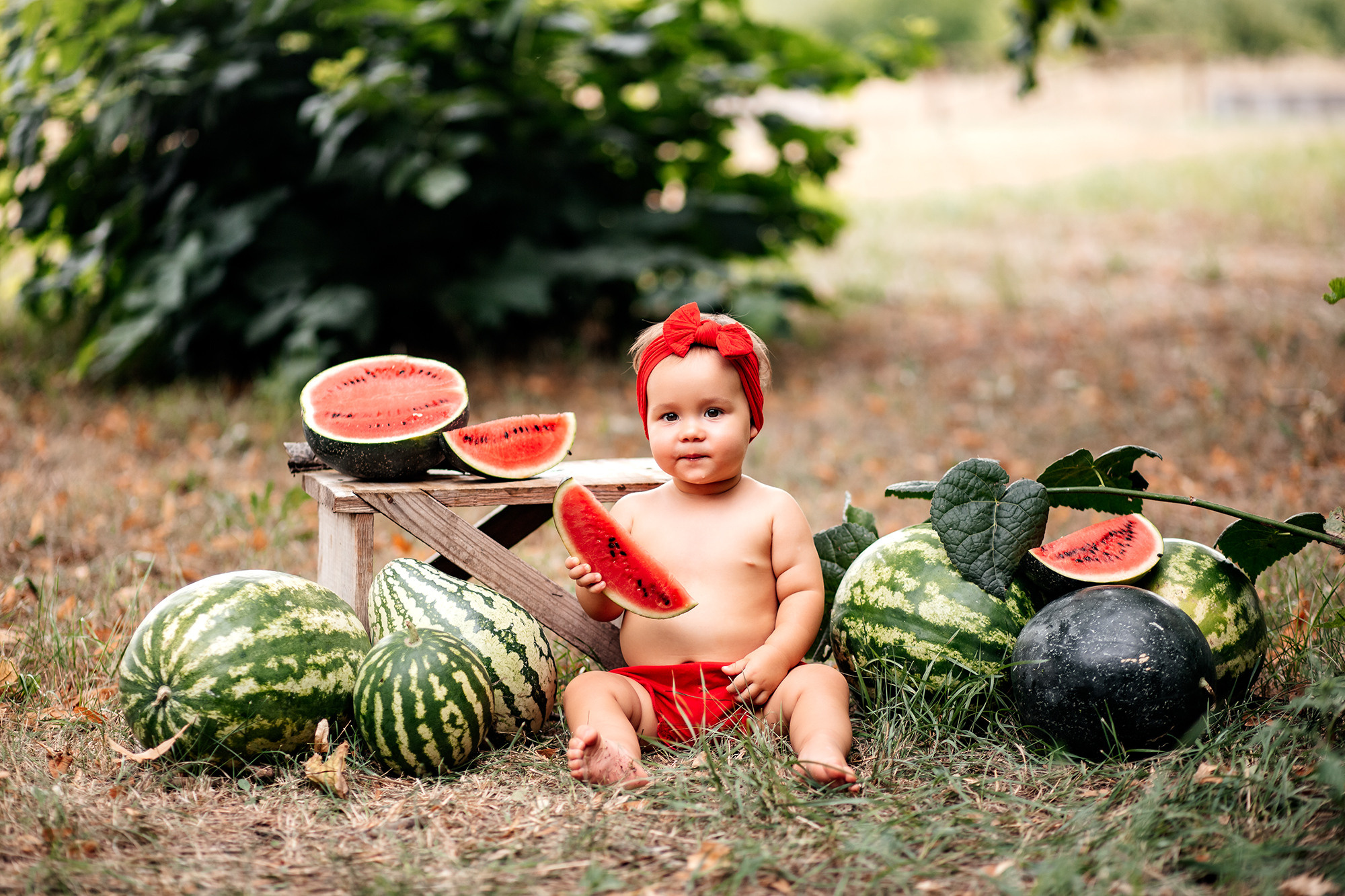 Летняя арбузная фотосессия. Семейный фотограф в Каневской Епифанова Ольга