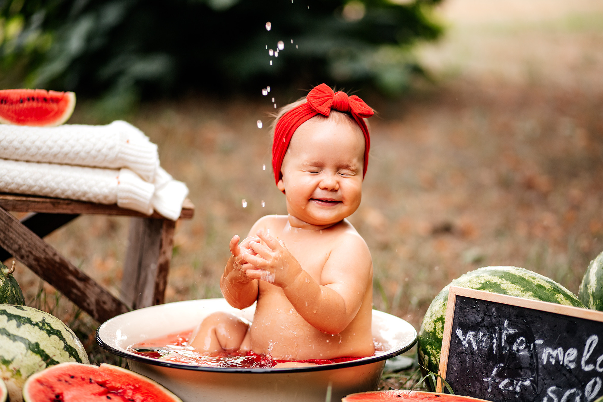 Летняя арбузная фотосессия. Семейный фотограф в Каневской Епифанова Ольга