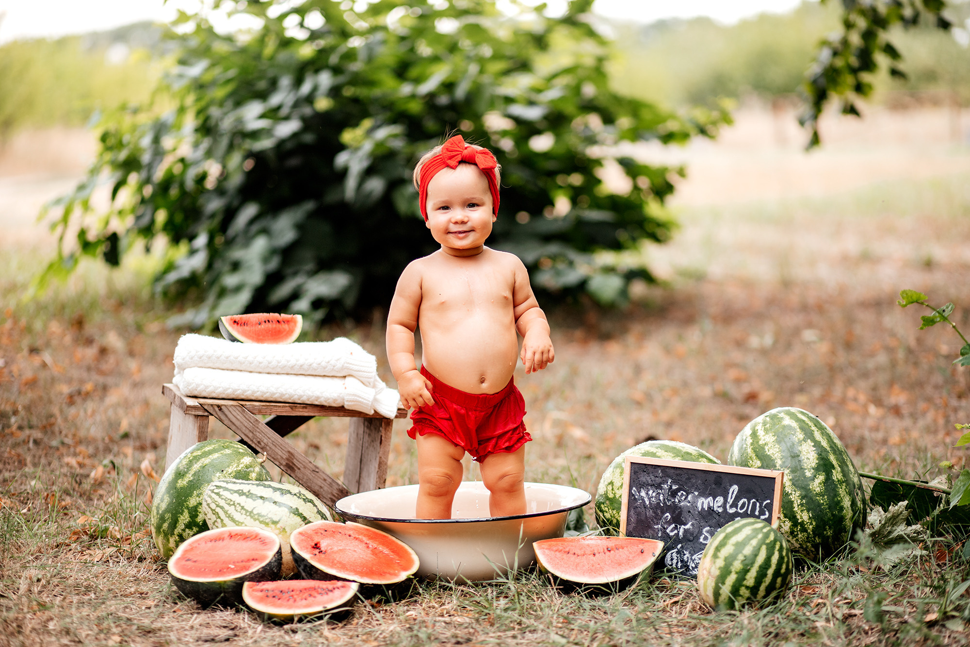 Летняя арбузная фотосессия. Семейный фотограф в Каневской Епифанова Ольга