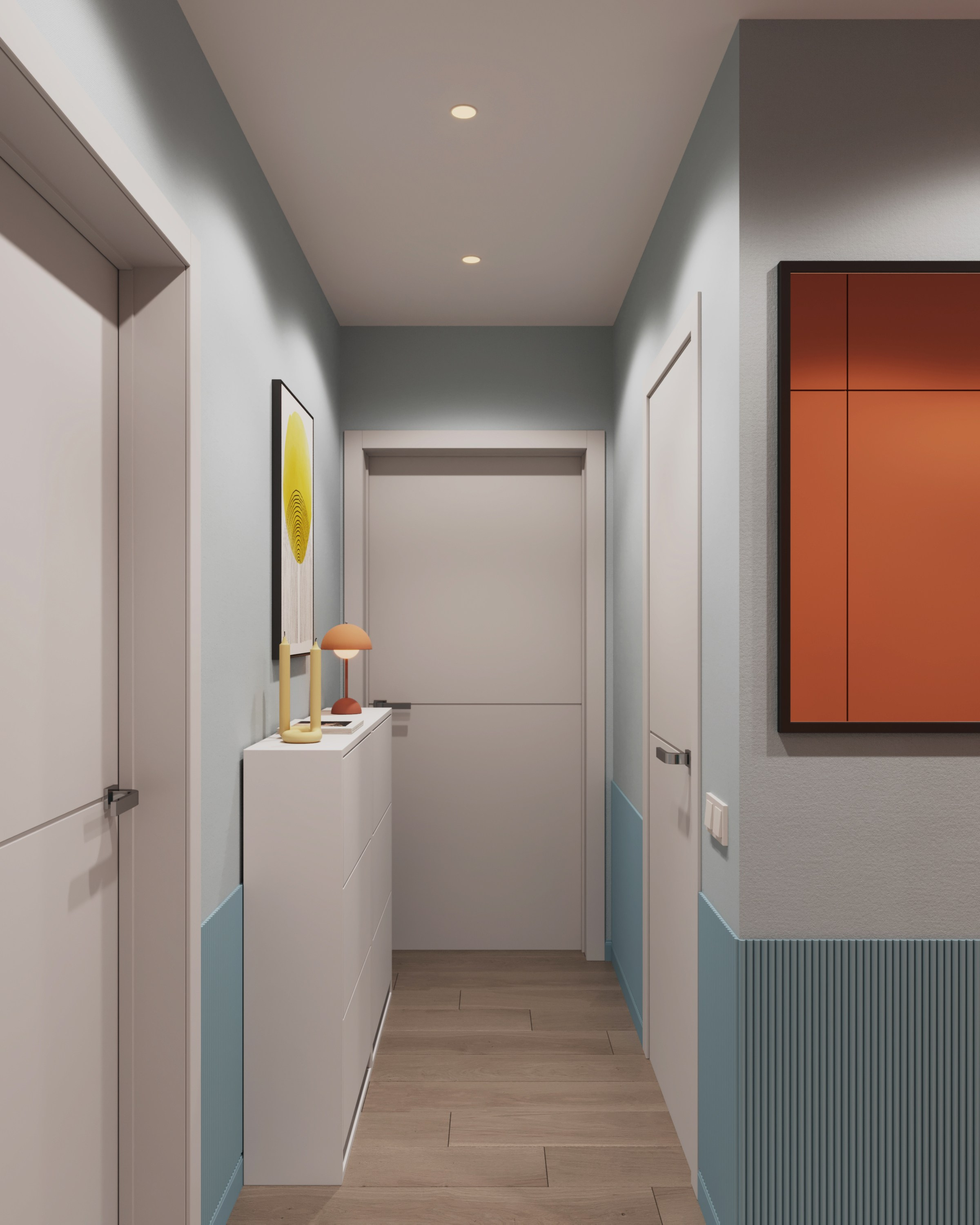 Пространство трёхкомнатной квартиры для аренды в центре СПб, автор Ксения Новикова, проект ЖК Наследие, интерьер под ключ