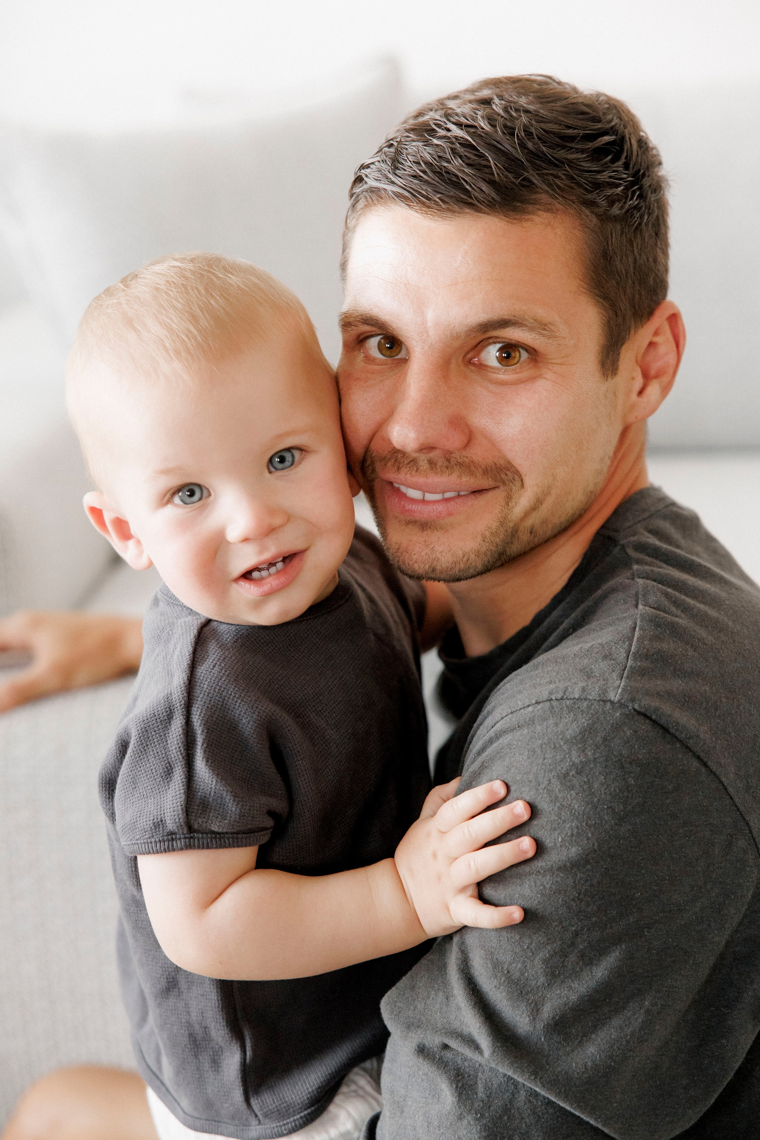 One year old at home. Wedding and family photographer